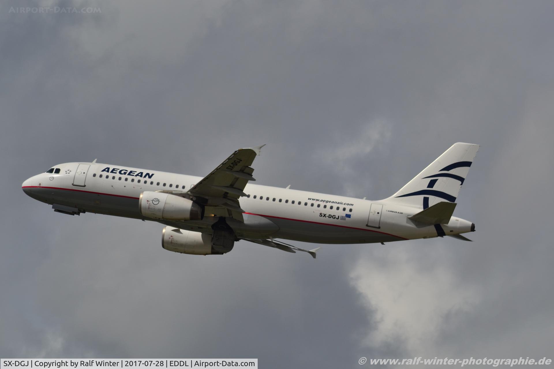 SX-DGJ, 2007 Airbus A320-232 C/N 3316, Airbus A320-232 - A3 AEE Aegean Airlines - 3316 - SX-DGJ - 28.07.2017 - DUS