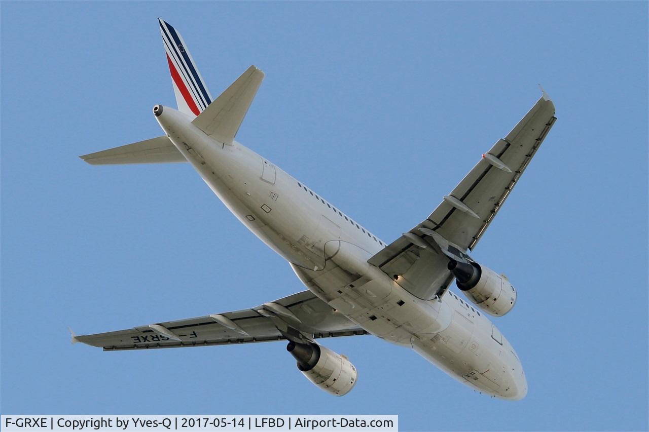 F-GRXE, 2002 Airbus A319-111 C/N 1733, Airbus A319-111, Take off rwy 05, Bordeaux-Mérignac airport (LFBD-BOD)