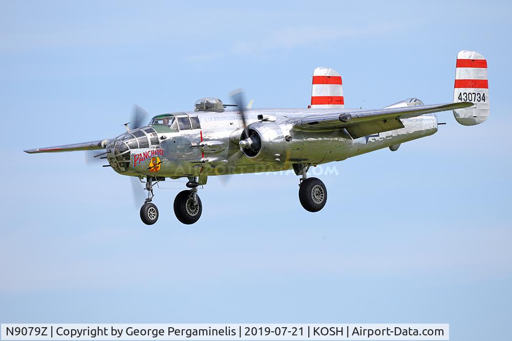 N9079Z, 1944 North American TB-25N Mitchell C/N 108-34009, Arriving, runway 36L