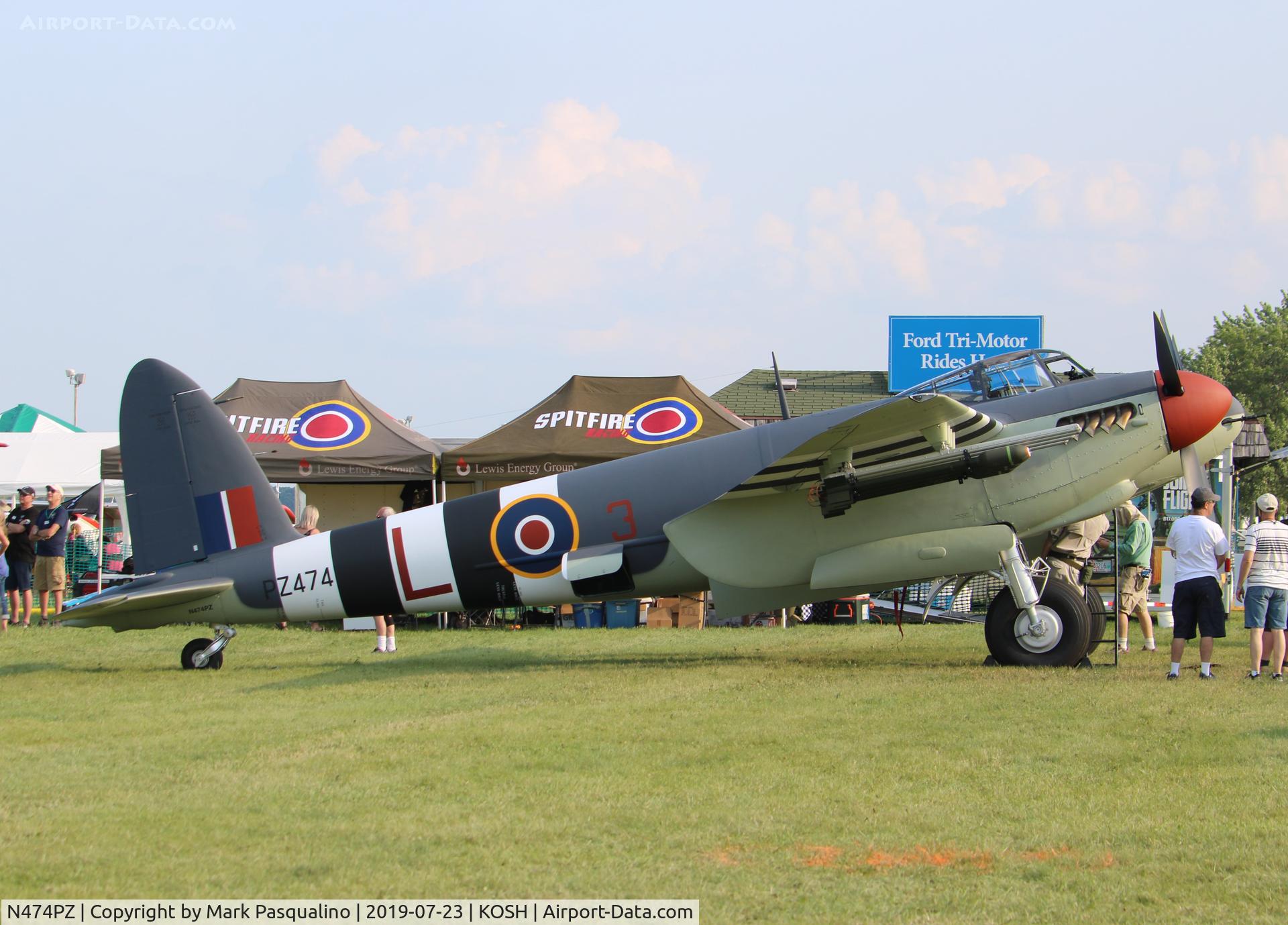 N474PZ, 1945 De Havilland DH.98 Mosquito FB.VI C/N NZ2384/PZ474, DH.98 Mosquito FB.VI