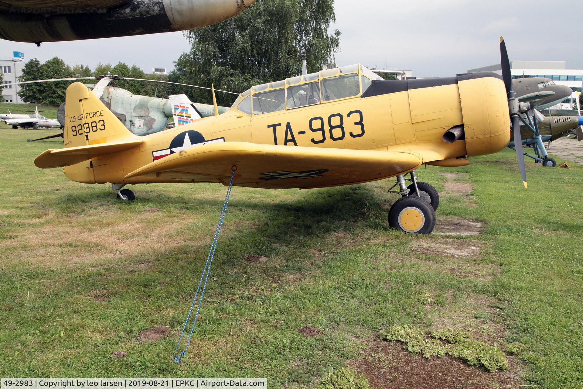 49-2983, 1941 North American T-6G Texan C/N 168-87, Polish Aviation Museum Krakow 21.8.2019