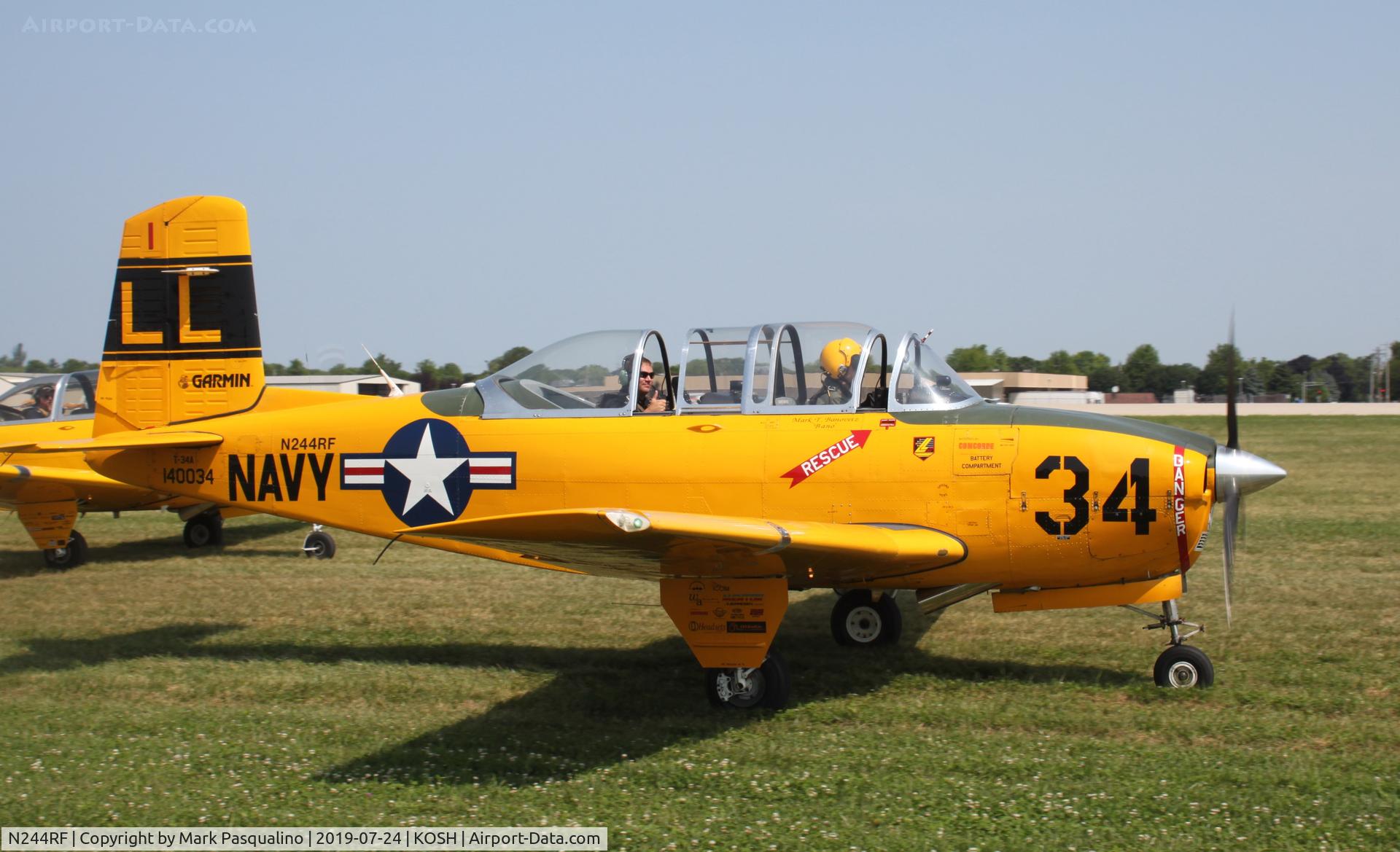 N244RF, Beech T-34A (A45) Mentor Mentor C/N FM96-59-01096, Fuji T-34A