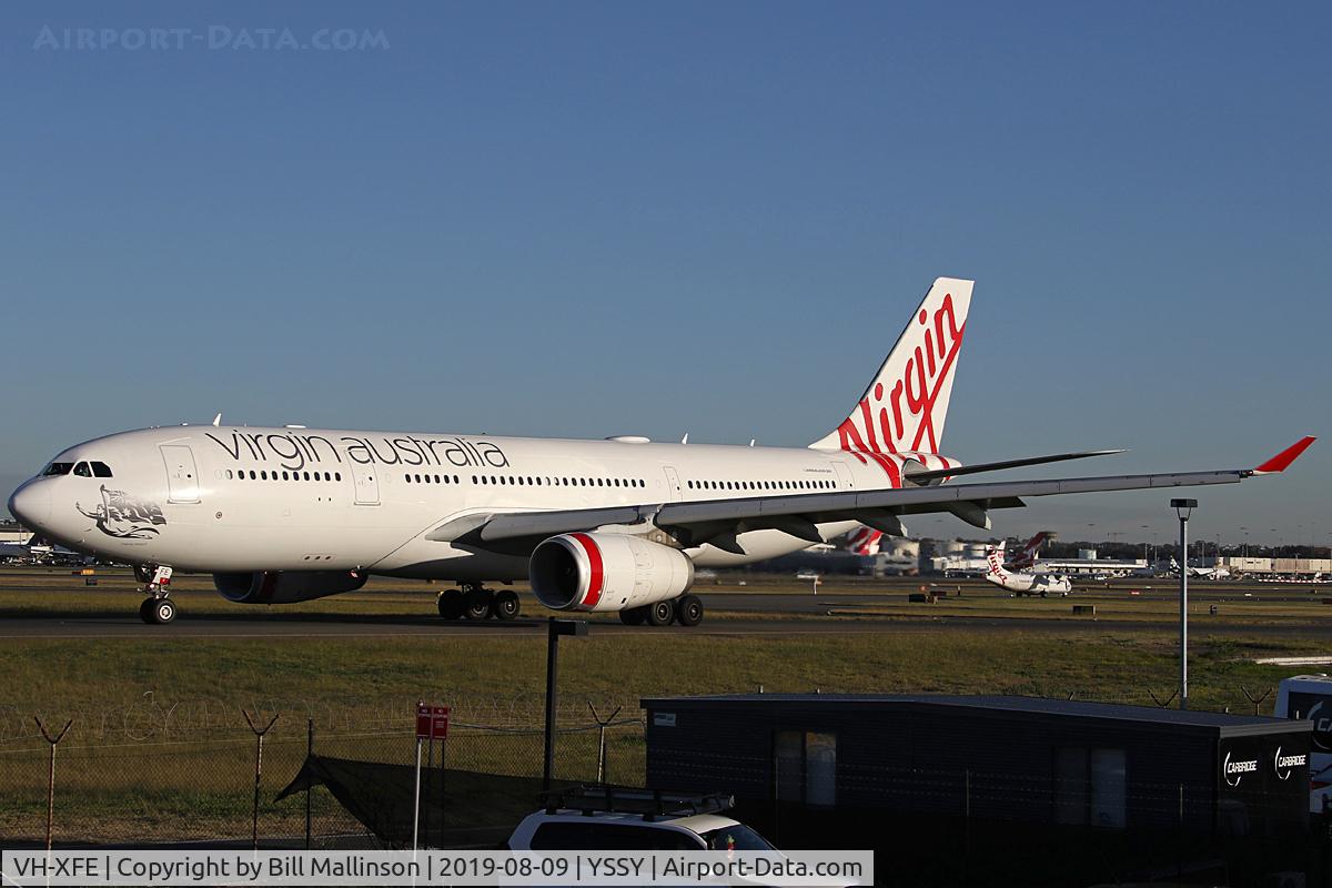 VH-XFE, 2012 Airbus A330-243 C/N 1319, taxi to 34R