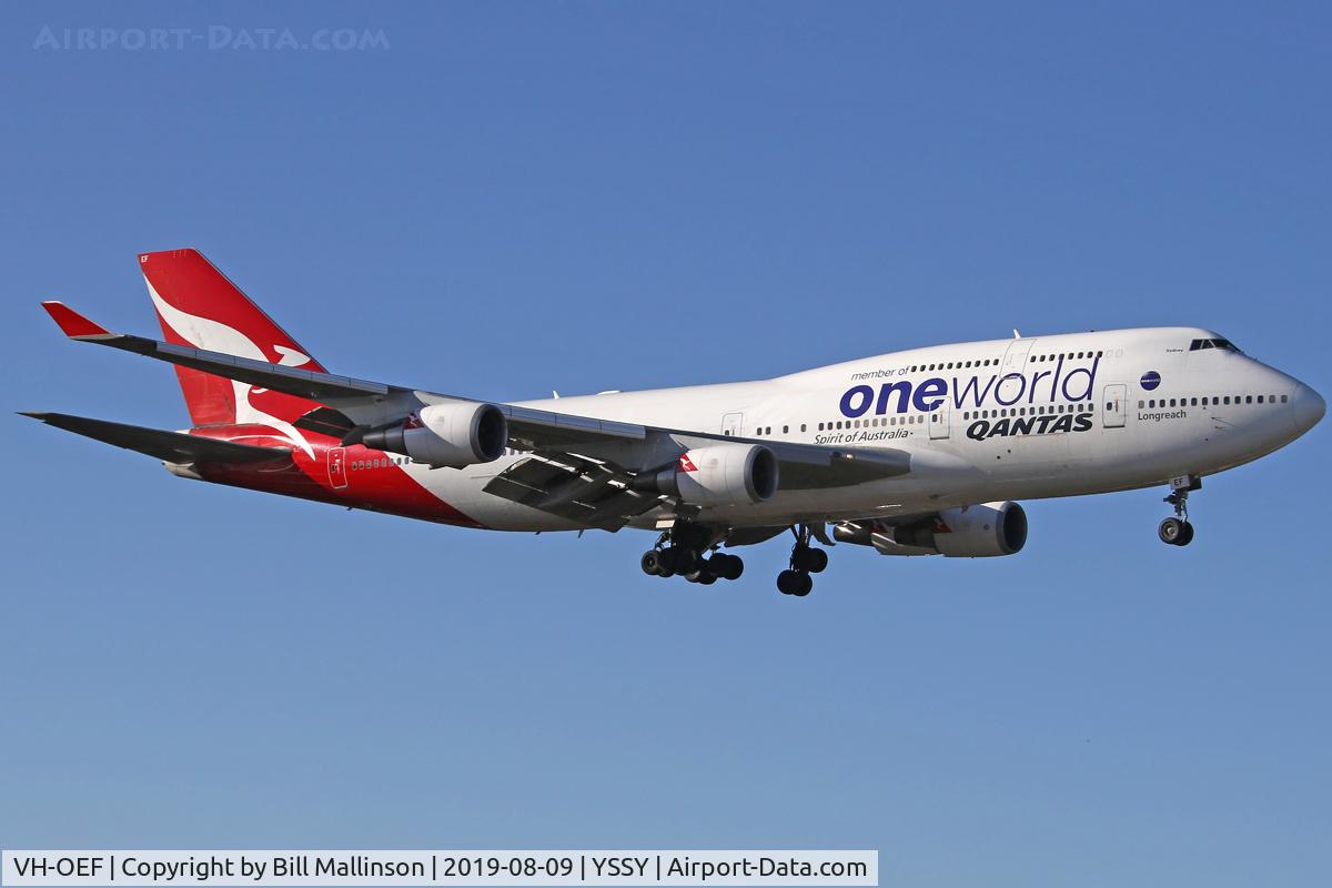 VH-OEF, 2002 Boeing 747-438/ER C/N 32910, as QF64 from JNB