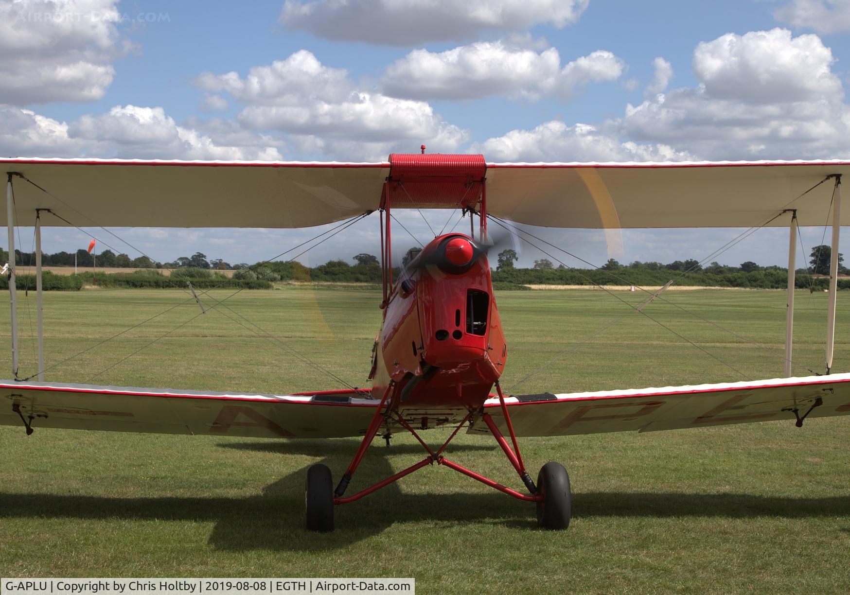 G-APLU, 1941 De Havilland DH-82A Tiger Moth II C/N 85094, 1941 Tiger Moth up-close and pristine at the Gathering of Moths 2019 at Old Warden