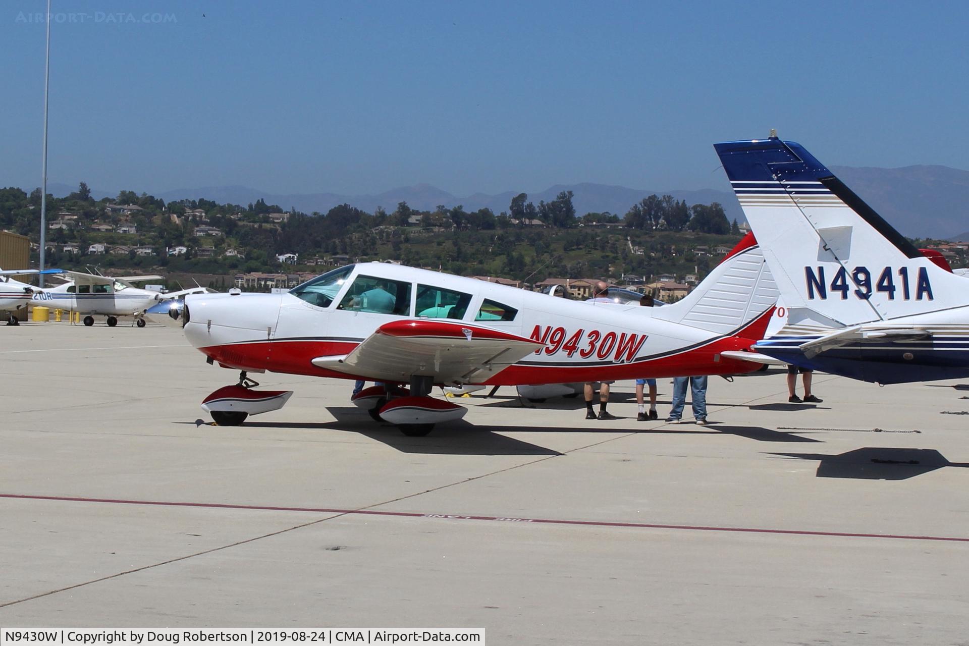 N9430W, 1968 Piper PA-28-235 C/N 28-11136, 1968 Piper PA-28-235 CHEROKEE 235, Lycoming O-540-B4-B5 235 hp, on Transient Ramp