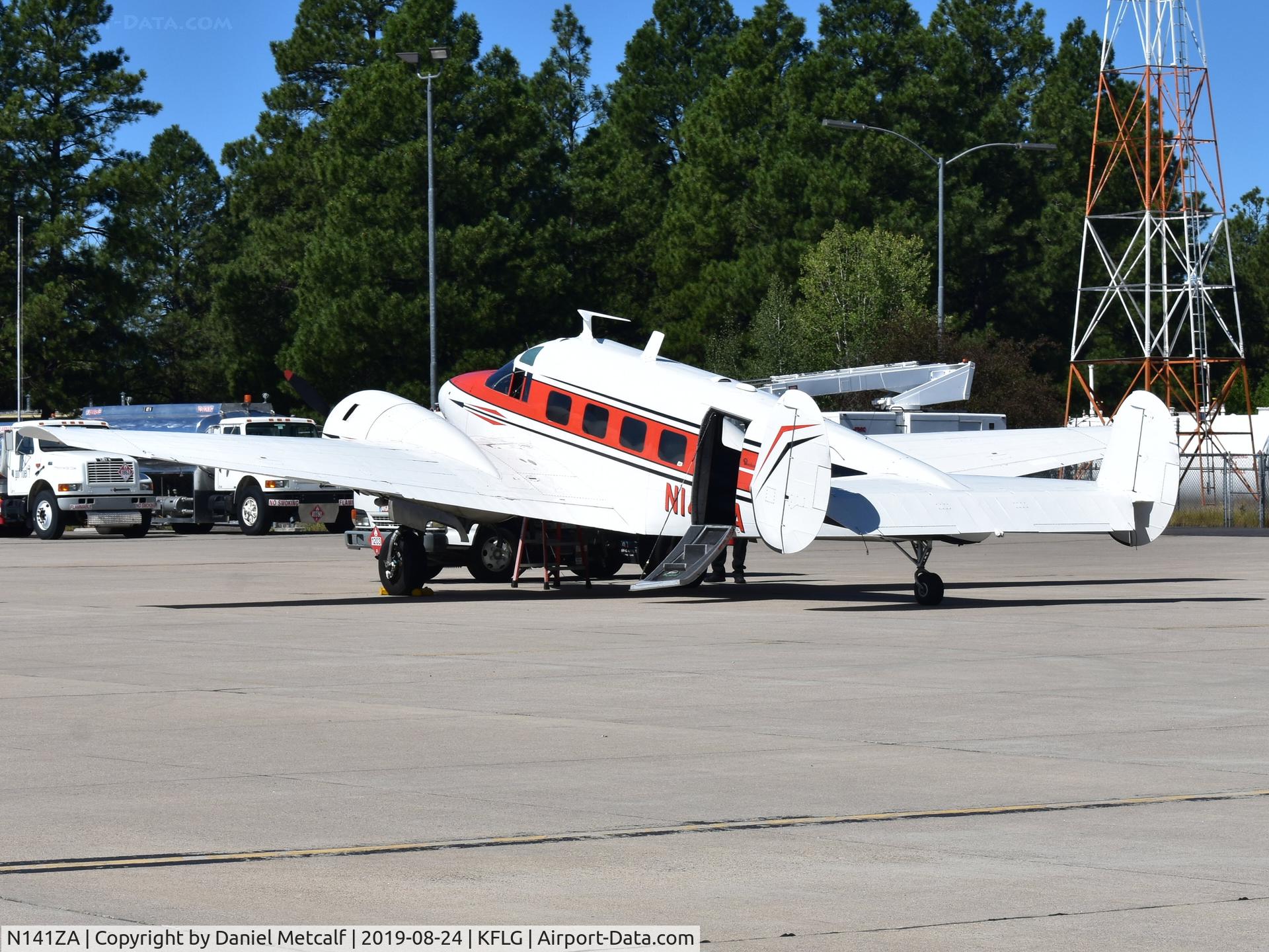 N141ZA, 1956 Beech E18S C/N BA-178, Seen at Thunder Over Flagstaff Airport Open House