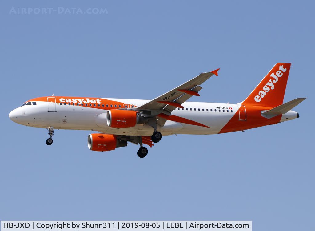 HB-JXD, 2011 Airbus A320-214 C/N 5150, Landing rwy 25R in new c/s