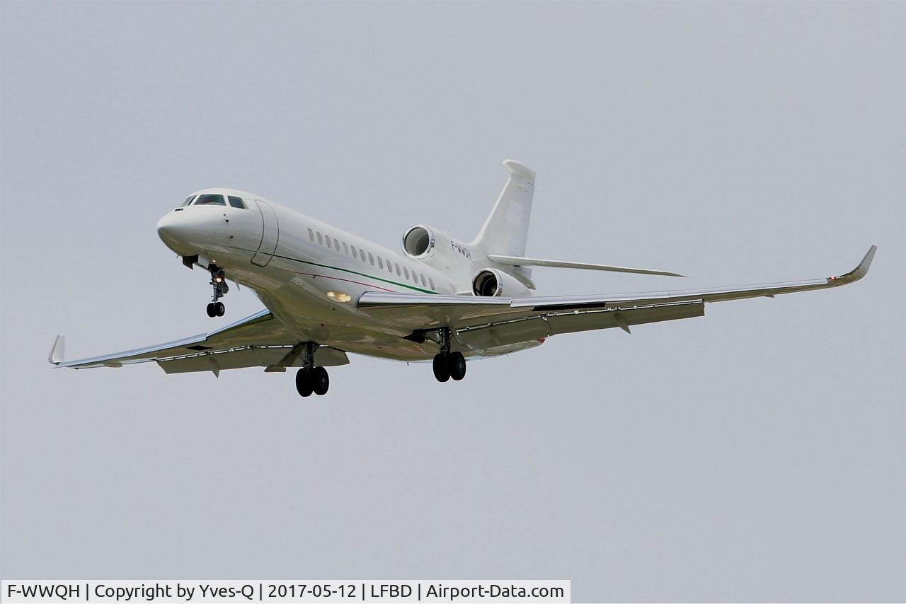 F-WWQH, 2017 Dassault Falcon 8X C/N 408, Dassault Falcon 8X, Short approach rwy 23, Bordeaux Mérignac airport (LFBD-BOD)