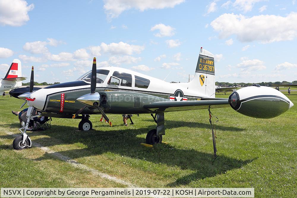 N5VX, 1958 Cessna 310C C/N 35797, Parked in Warbirds and probably the best example of this type that I've seen.