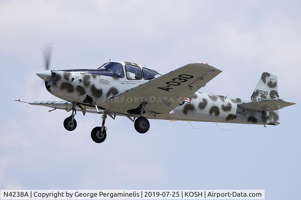 N4238A, Ryan Navion A C/N NAV-4-1736, Departing from runway 27.