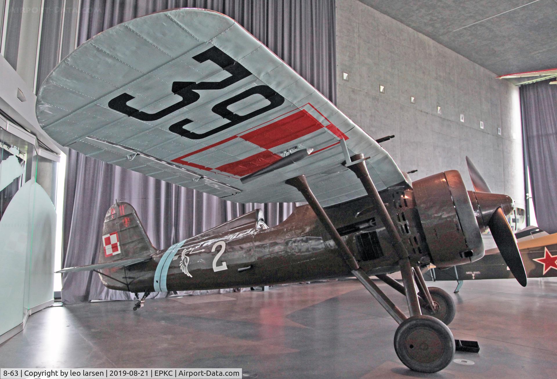 8-63, 1935 PZL P.11C C/N 562, Polish Aviation Museum Krakow 21.8.2019