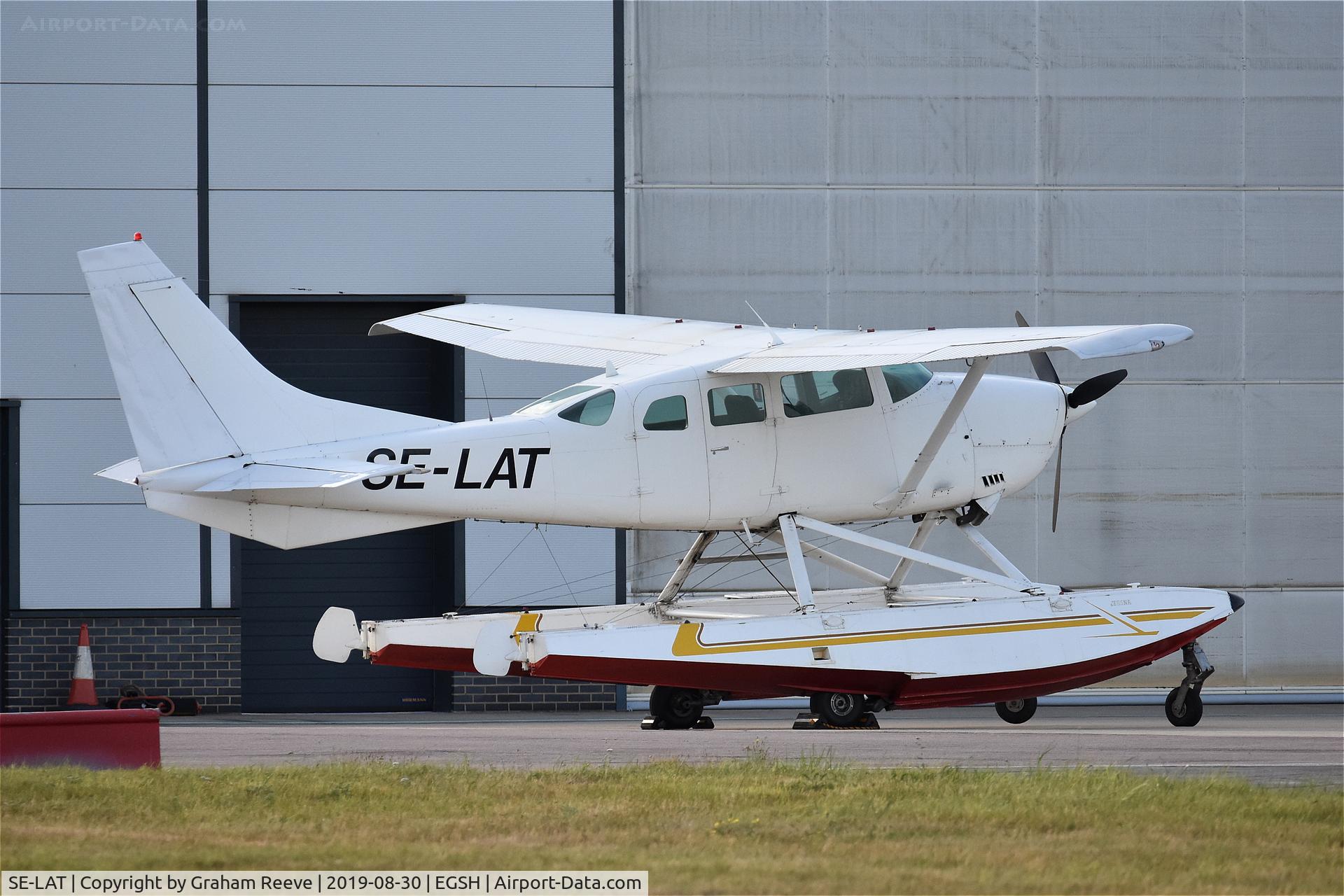 SE-LAT, 1978 Cessna U206G Stationair C/N U206-04466, Parked at Norwich.