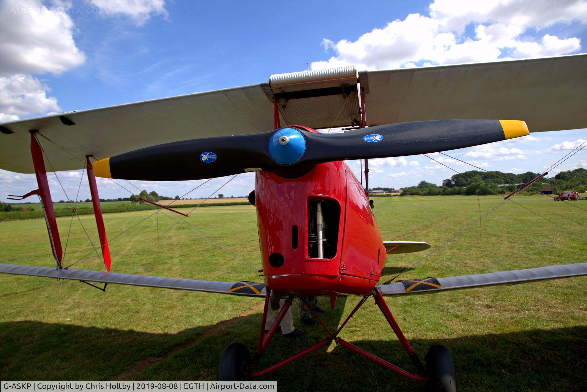 G-ASKP, 1935 De Havilland DH-82A Tiger Moth II C/N 3889, Up-close and beautiful 1935 Tiger Moth including Hoffmann propeller
