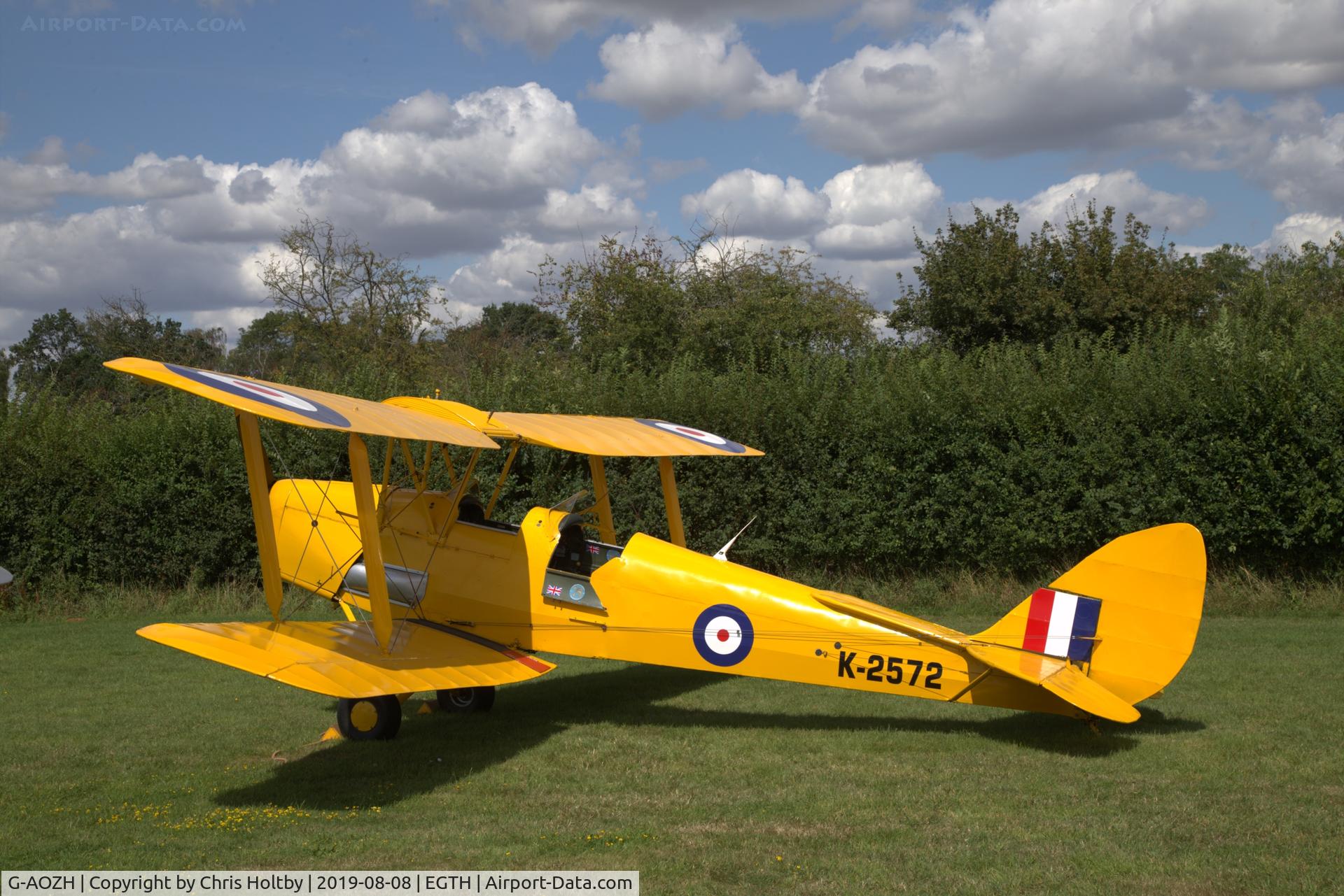 G-AOZH, 1944 De Havilland DH-82A Tiger Moth II C/N 86449, 1944 Tiger Moth on show at the Gathering of Moths 2019 at Old Warden