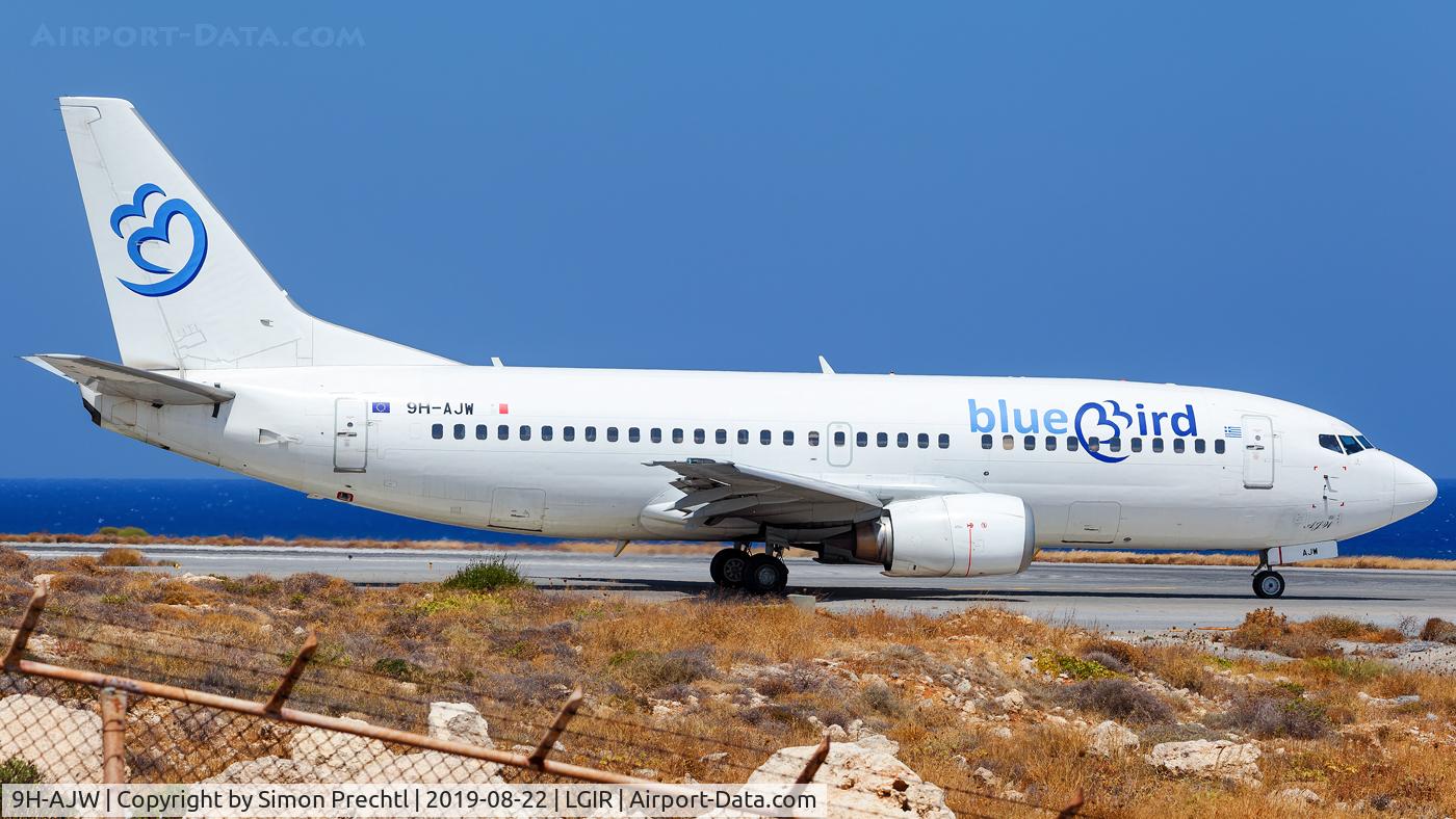 9H-AJW, 1998 Boeing 737-3U3 C/N 28733, 9H-AJW @ Heraklion N. Kazantzakis Airport