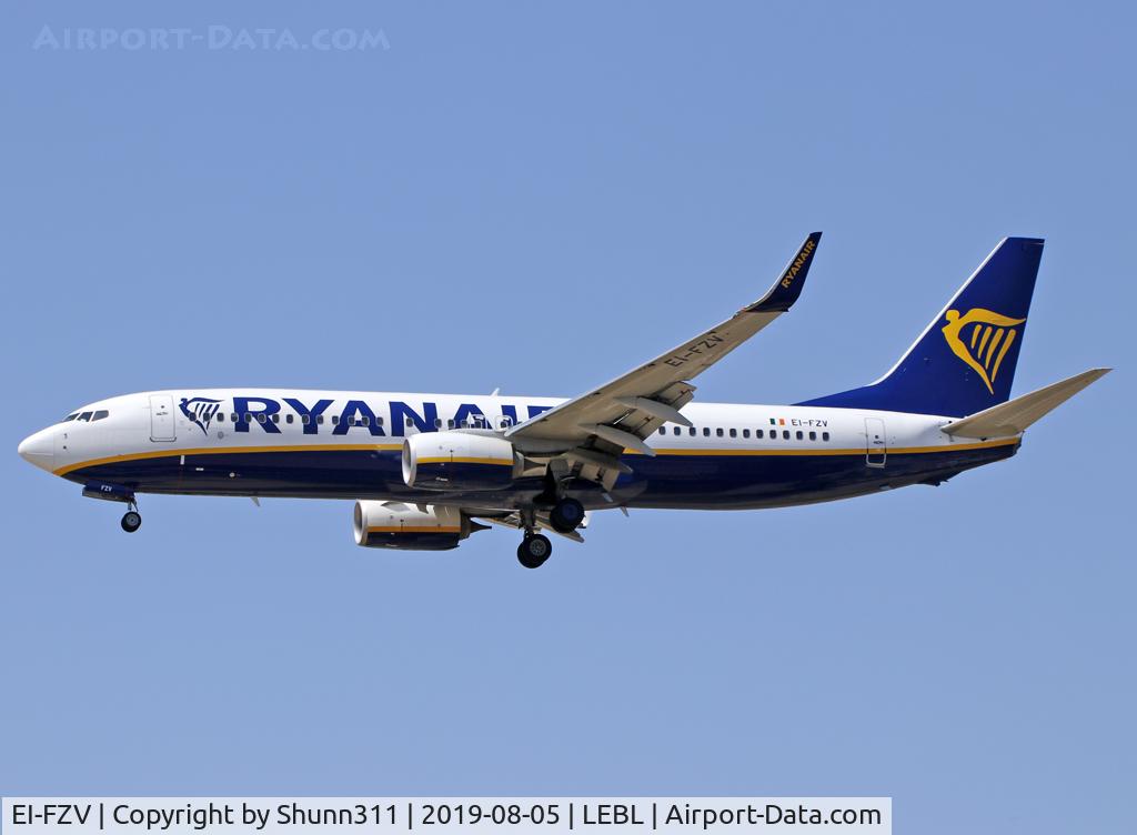 EI-FZV, 2017 Boeing 737-800 C/N 44794, Landing rwy 25R