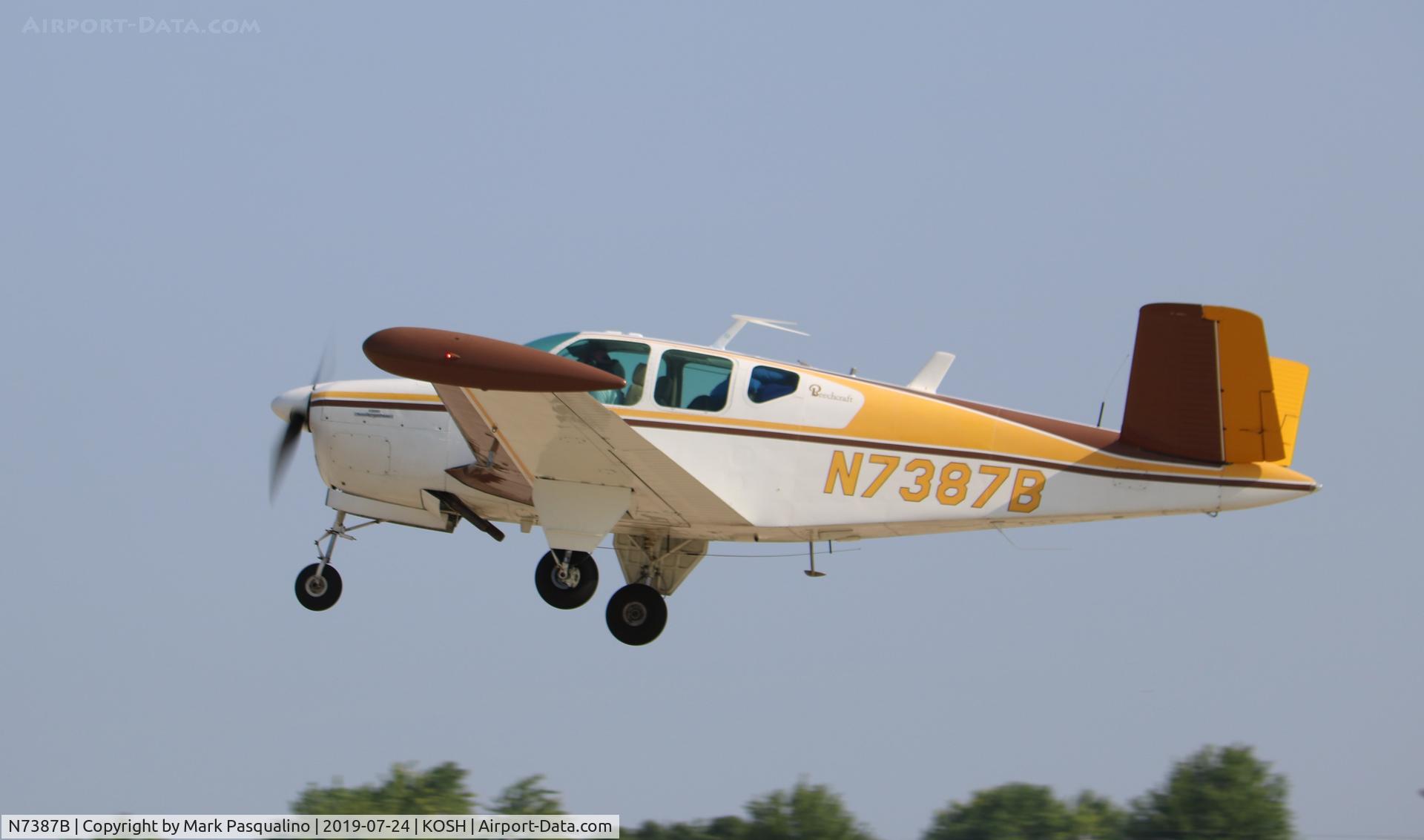 N7387B, 1954 Beech E35 C/N D-3850, Beech E35