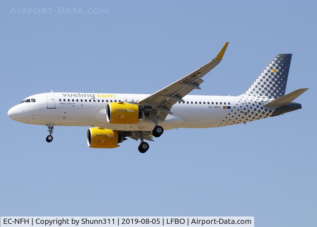EC-NFH, 2019 Airbus A320-271N C/N 9078, Landing rwy 25R