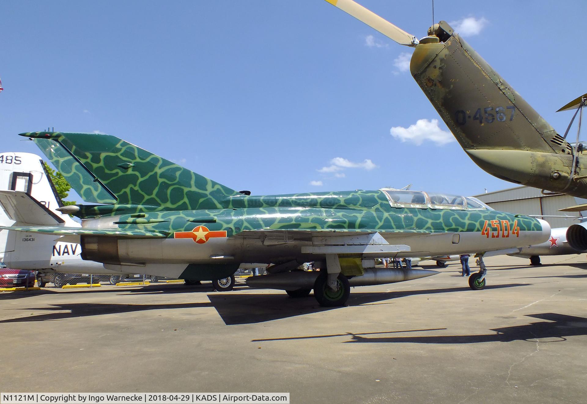 N1121M, Mikoyan-Gurevich MiG-21US C/N 4685145, Mikoyan i Gurevich MiG-21US MONGOL at the Cavanaugh Flight Museum, Addison TX