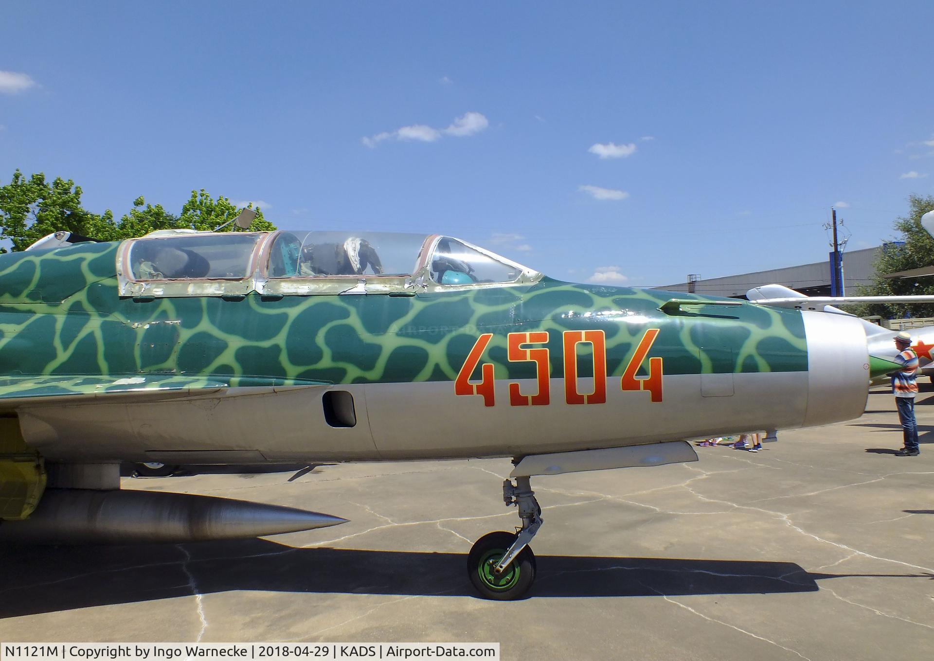 N1121M, Mikoyan-Gurevich MiG-21US C/N 4685145, Mikoyan i Gurevich MiG-21US MONGOL at the Cavanaugh Flight Museum, Addison TX