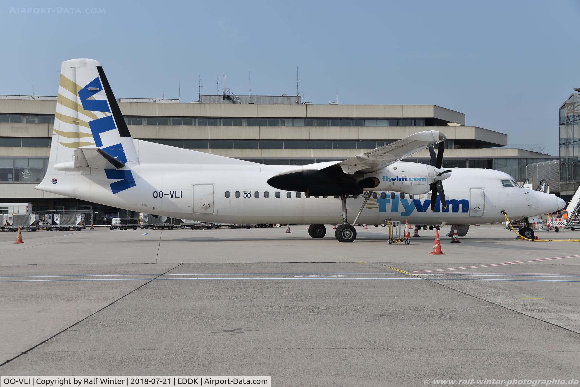 OO-VLI, 1991 Fokker 50 C/N 20226, Fokker 50 F27 Mark 050 - VG VLM VLM Airlines - 20226 - OO-VLI - 21.07.2018 - CGN