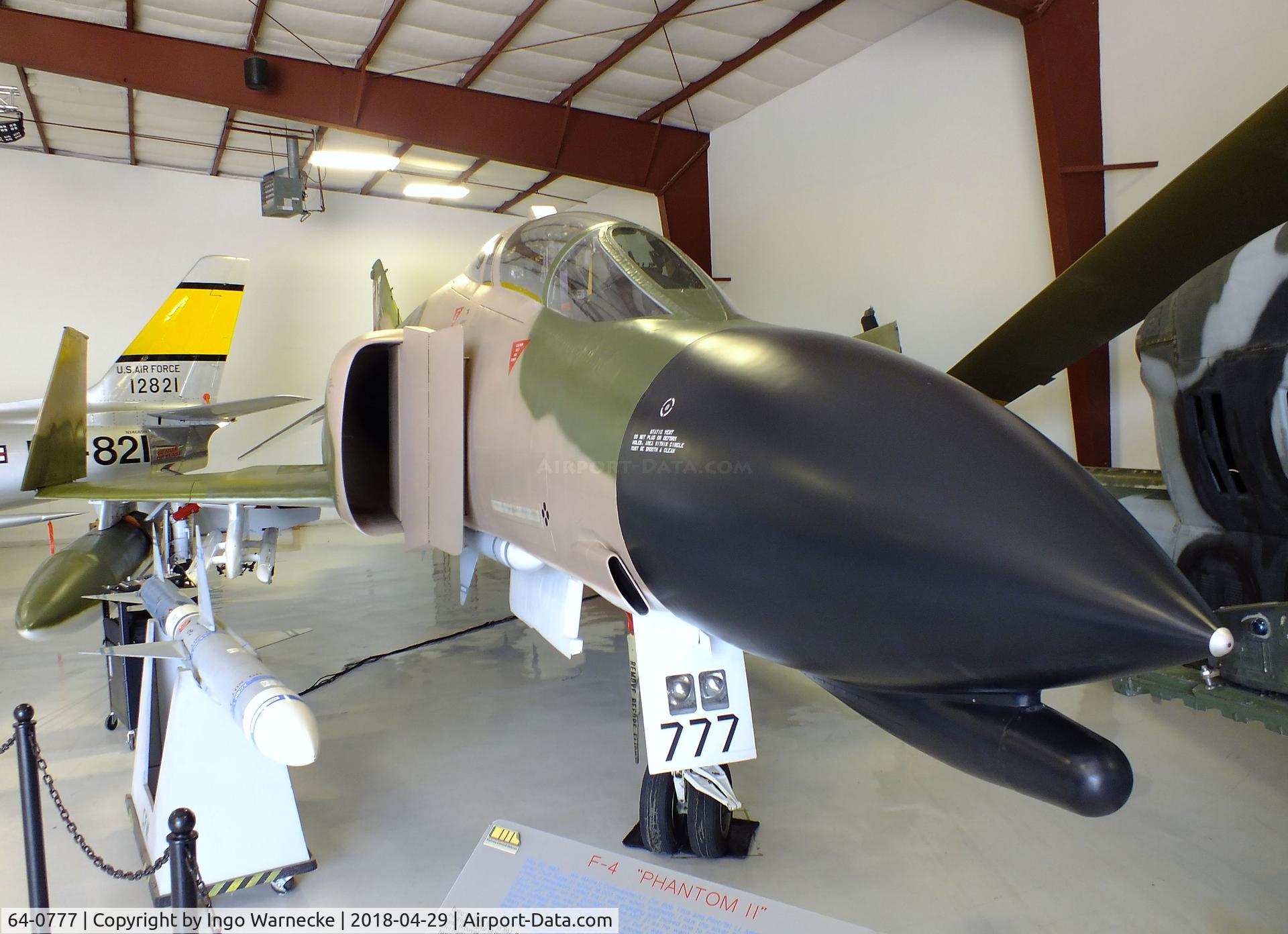 64-0777, 1964 McDonnell F-4C Phantom II C/N 1080, McDonnell F-4C Phantom II at the Cavanaugh Flight Museum, Addison TX