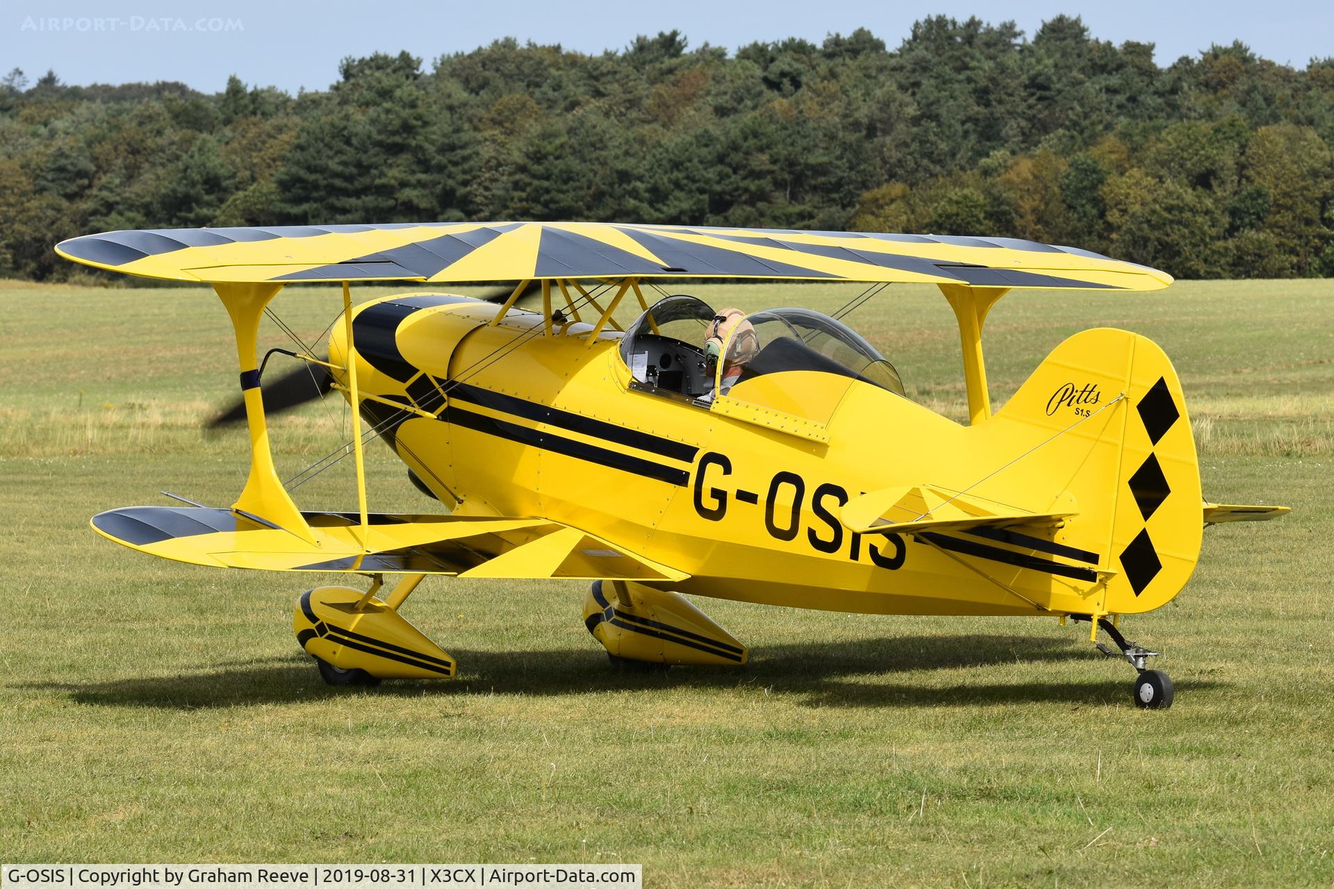 G-OSIS, 1994 Pitts S-1S Special C/N PFA 009-12043, Departing from Northrepps.