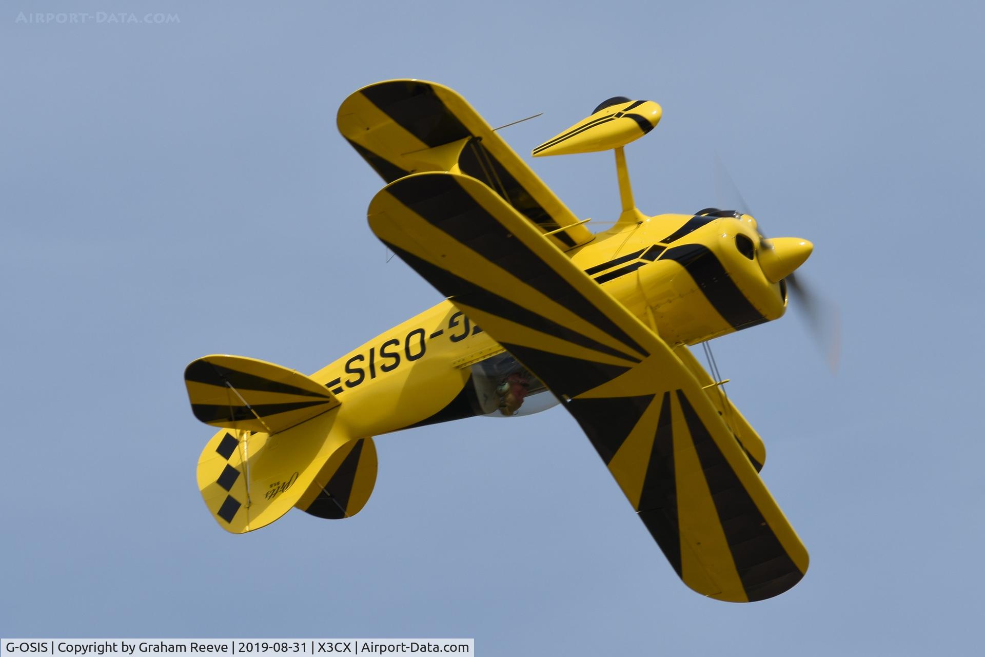 G-OSIS, 1994 Pitts S-1S Special C/N PFA 009-12043, Inverted over Northrepps.