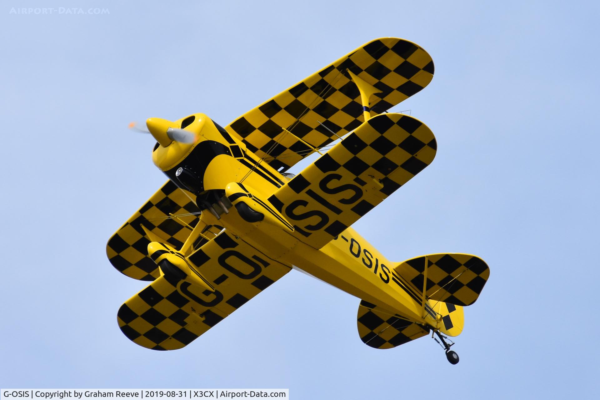 G-OSIS, 1994 Pitts S-1S Special C/N PFA 009-12043, Departing from Northrepps.