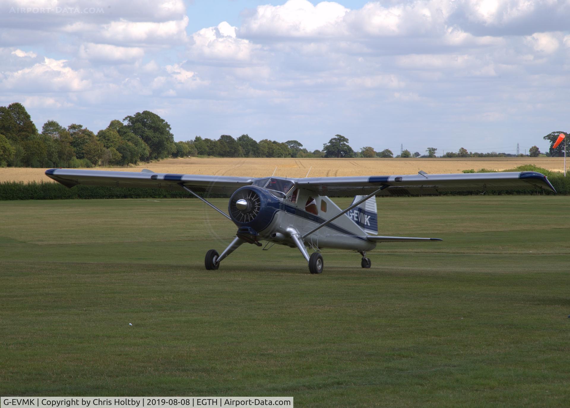 G-EVMK, 1953 De Havilland Canada U-6A Beaver C/N 672, De Havilland Canada Beaver at the Gathering of Moths 2019 at Old Warden