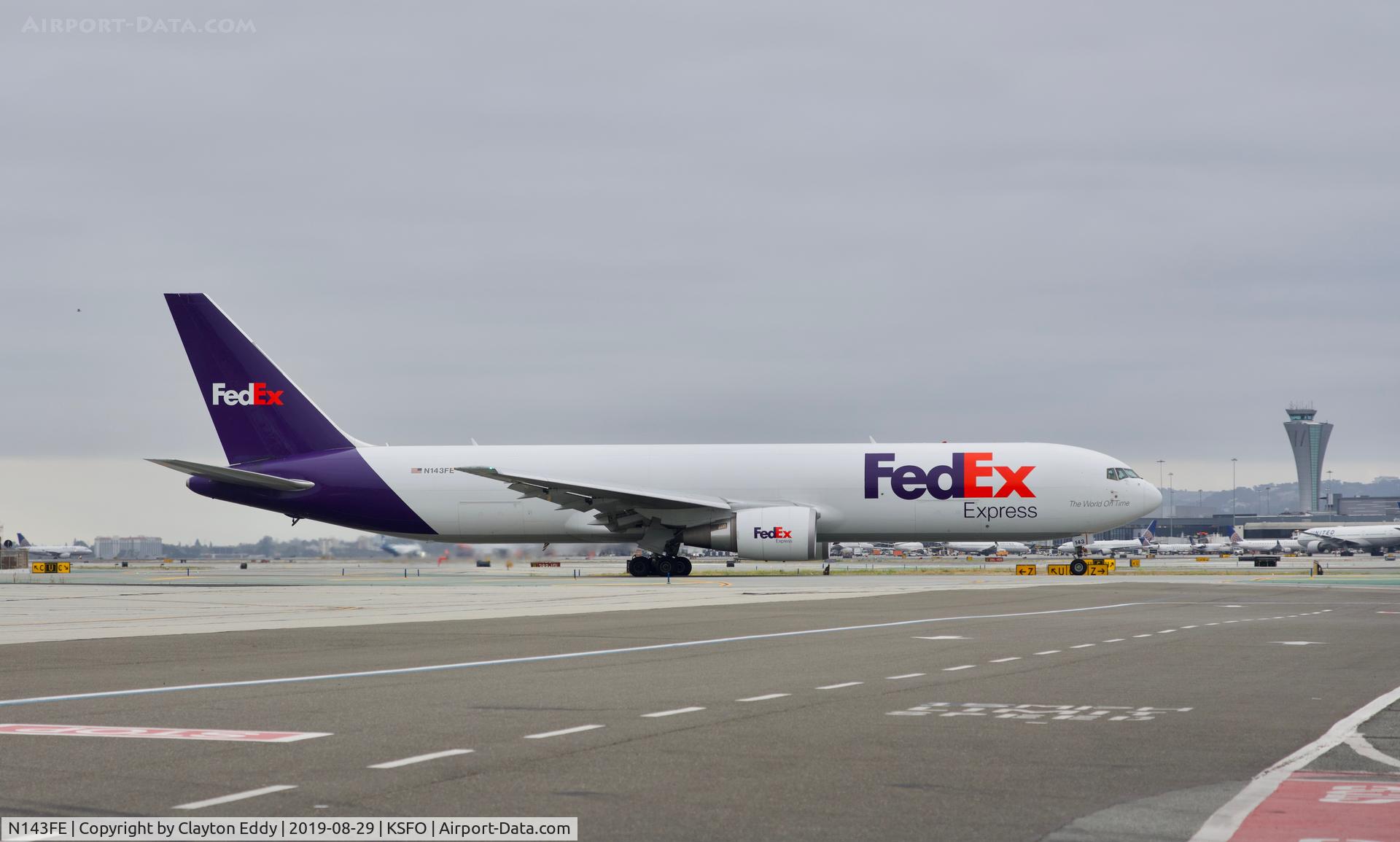 N143FE, 2016 Boeing 767-3S2ERF C/N 62497, SFO 2019.