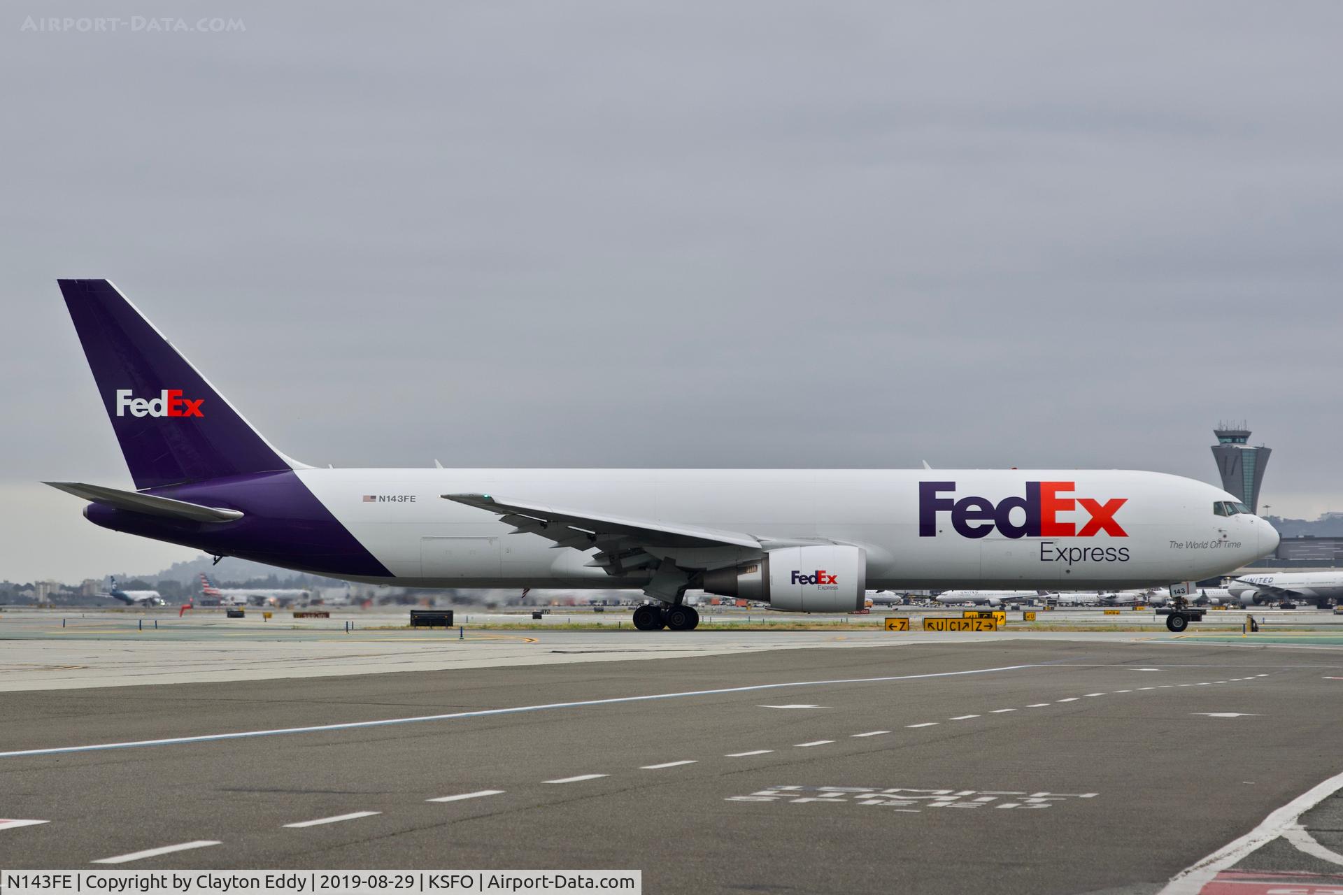 N143FE, 2016 Boeing 767-3S2ERF C/N 62497, SFO 2019.
