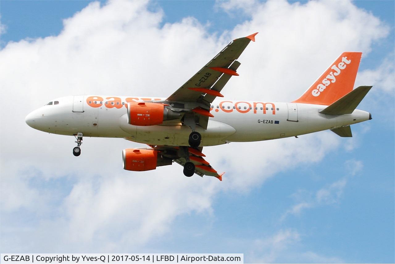 G-EZAB, 2006 Airbus A319-111 C/N 2681, Airbus A319-111, On final rwy 23, Bordeaux-Mérignac airport (LFBD-BOD)