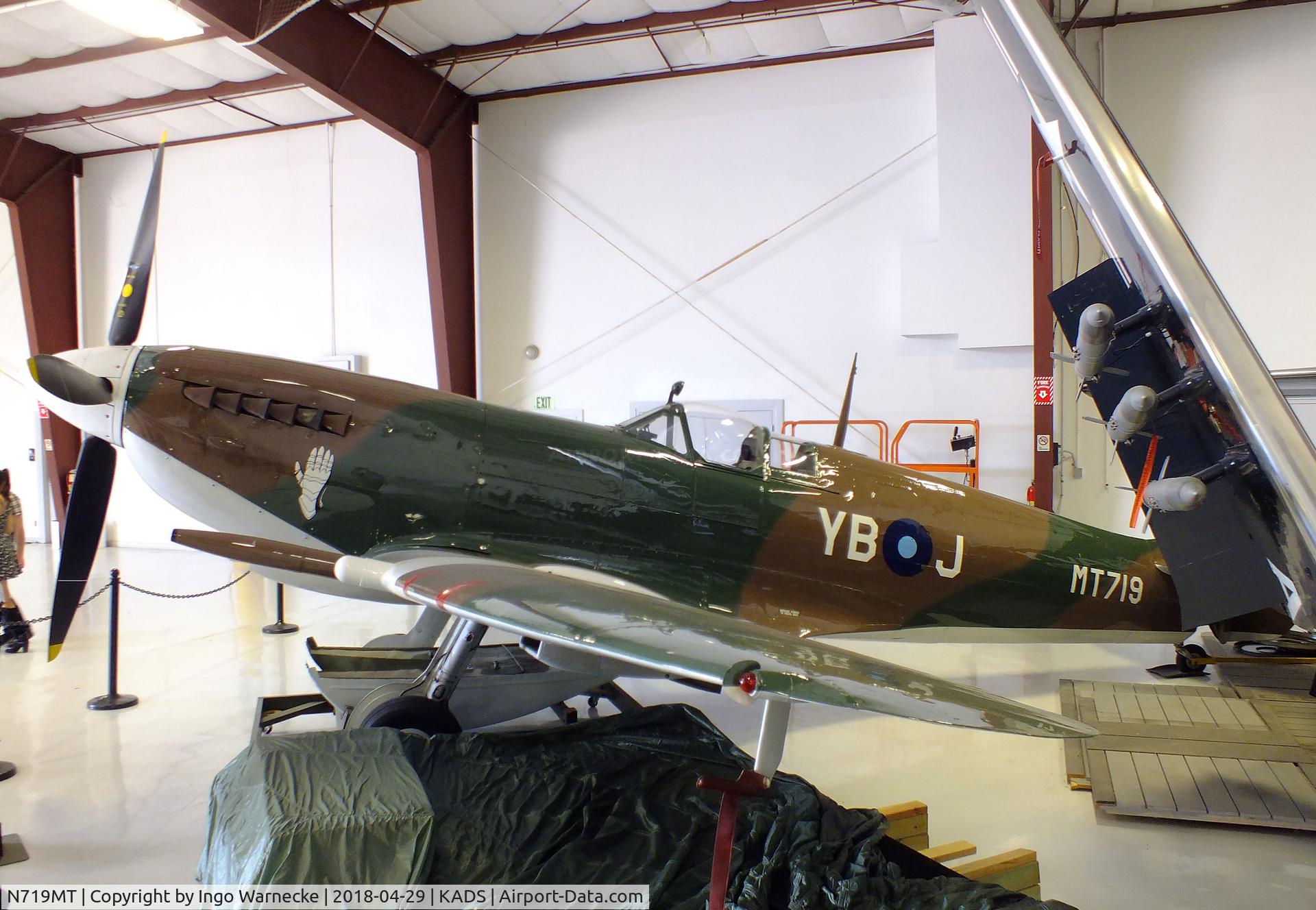 N719MT, 1944 Supermarine 359 Spitfire LF.VIIIc C/N 6S/479770, Supermarine Spitfire LF VIIIc at the Cavanaugh Flight Museum, Addison TX