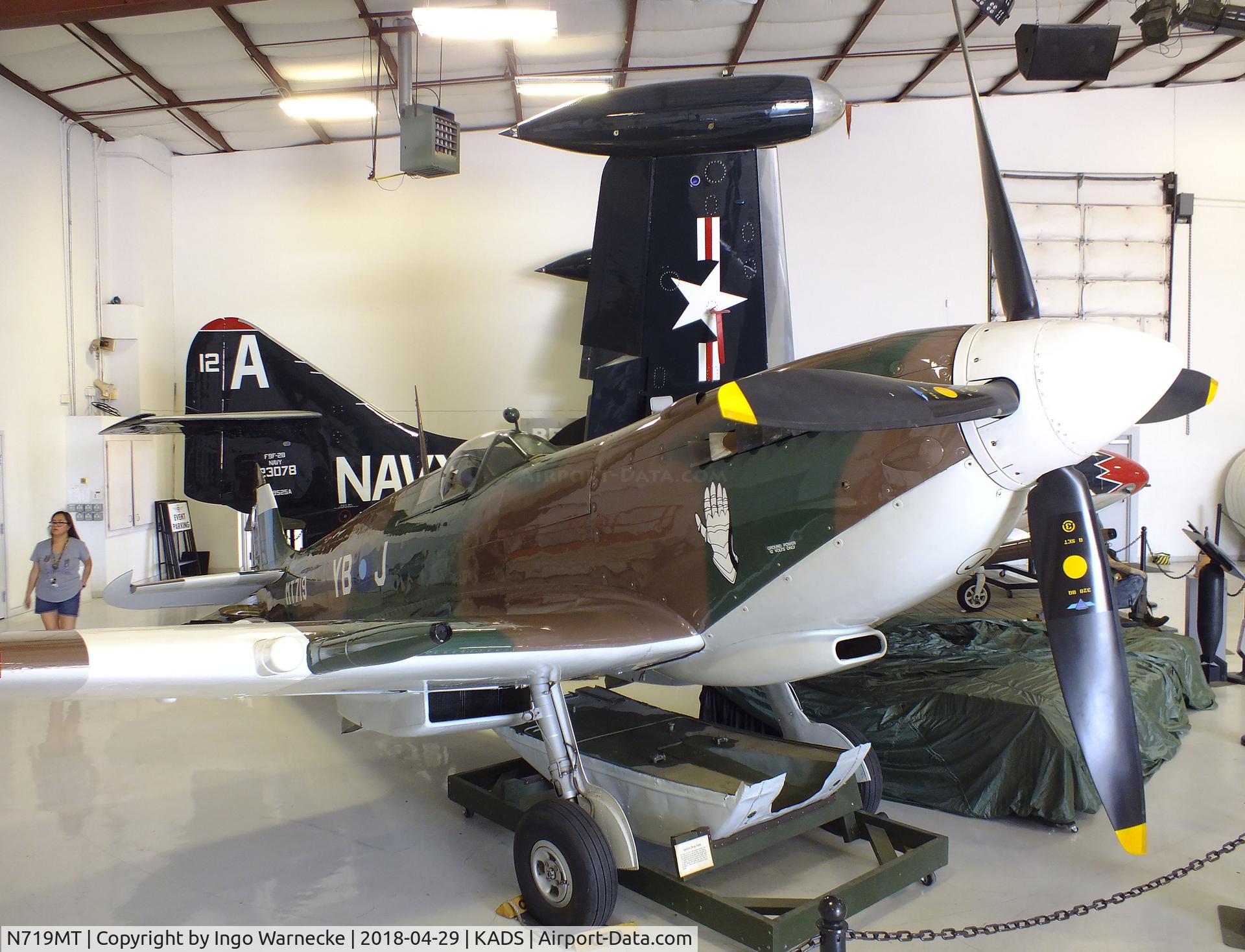 N719MT, 1944 Supermarine 359 Spitfire LF.VIIIc C/N 6S/479770, Supermarine Spitfire LF VIIIc at the Cavanaugh Flight Museum, Addison TX