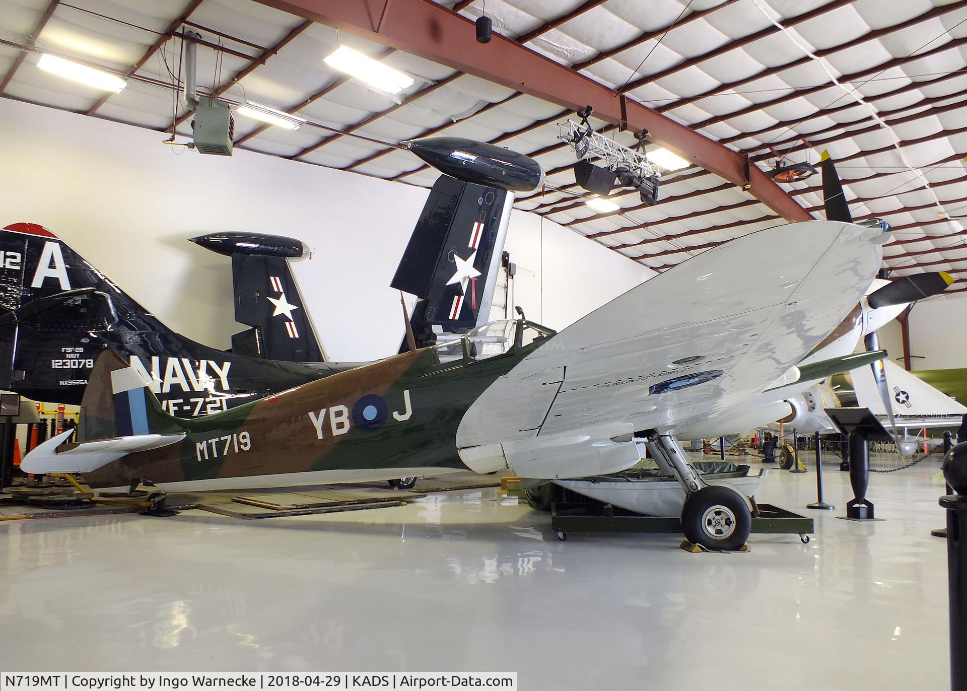 N719MT, 1944 Supermarine 359 Spitfire LF.VIIIc C/N 6S/479770, Supermarine Spitfire LF VIIIc at the Cavanaugh Flight Museum, Addison TX