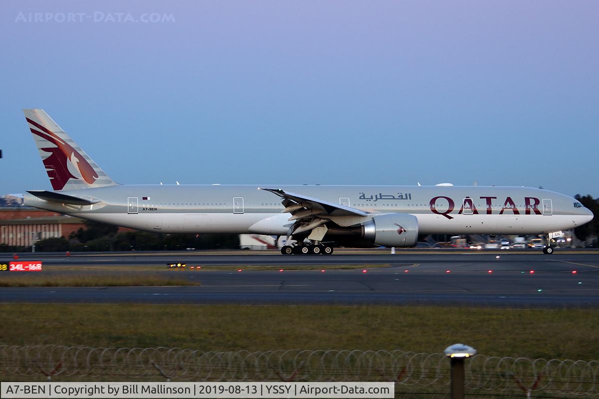 A7-BEN, 2017 Boeing 777-300/ER C/N 64064, in from DOH