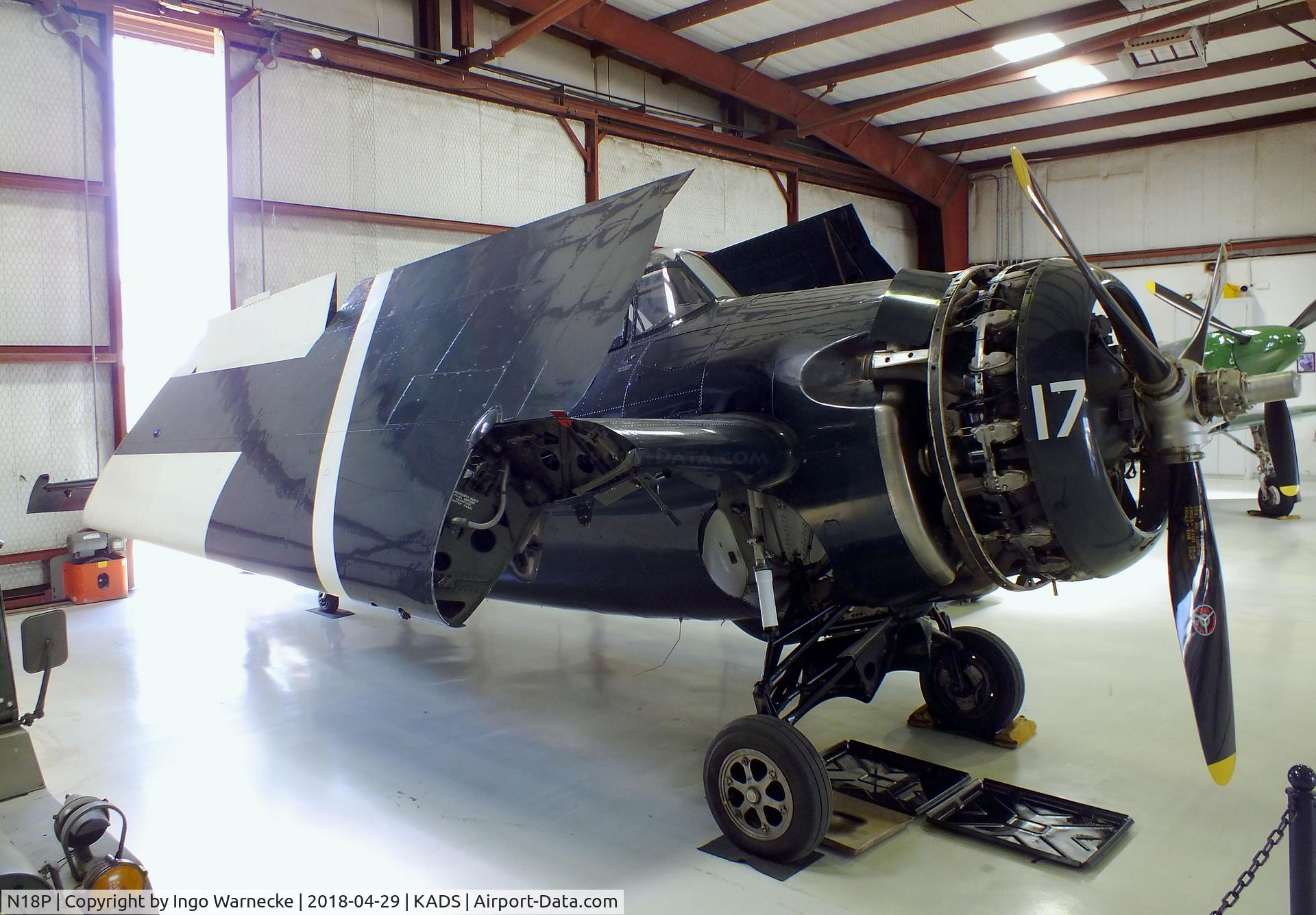 N18P, General Motors (Grumman) FM-2 Wildcat C/N 6014, Grumman (General Motors) FM-2 (F4F) Wildcat at the Cavanaugh Flight Museum, Addison TX