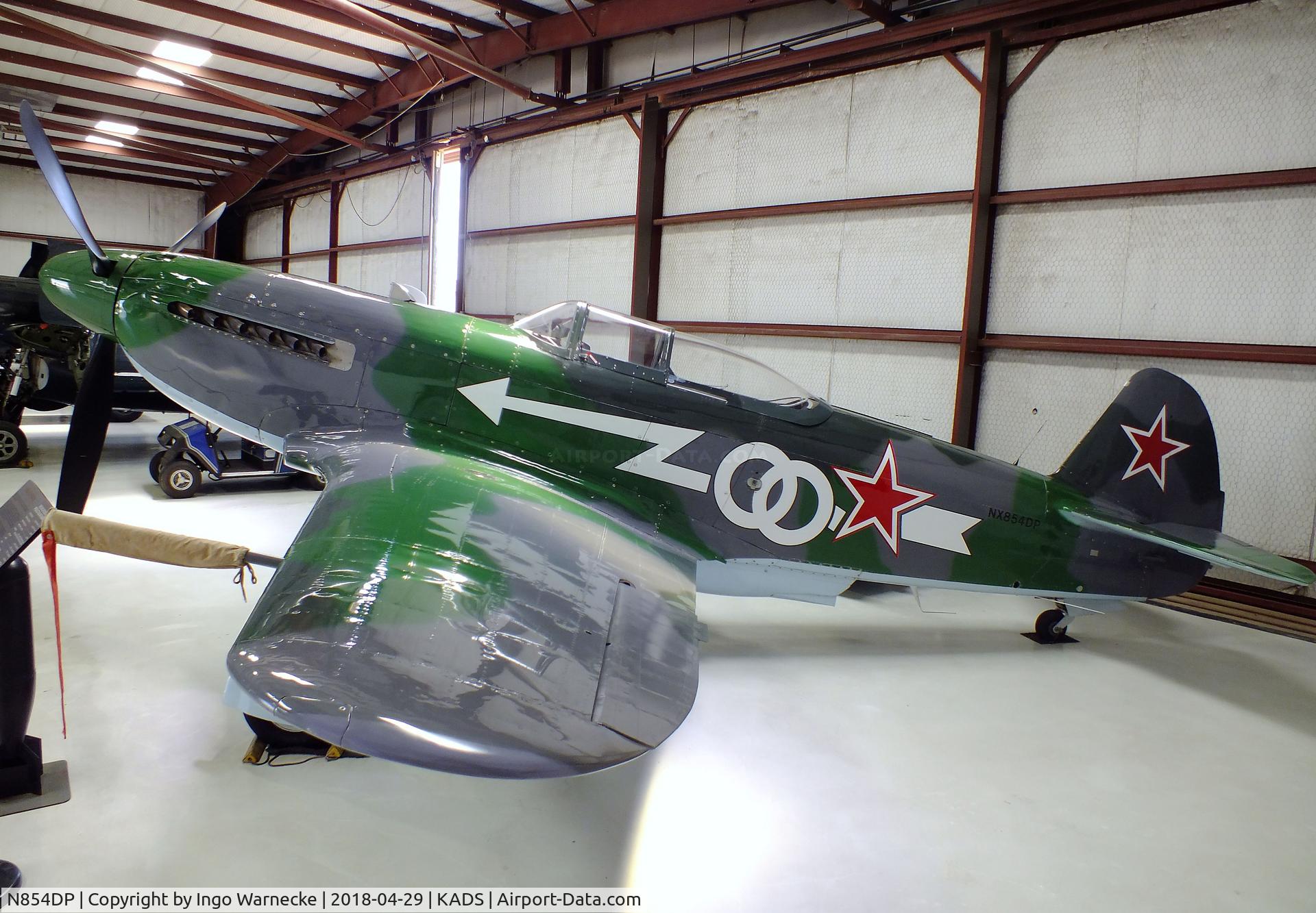 N854DP, 1994 Yakovlev Yak-3M C/N 0470101, Yakovlev Yak-3UA (Yak-3M) with Allison engine at the Cavanaugh Flight Museum, Addison TX