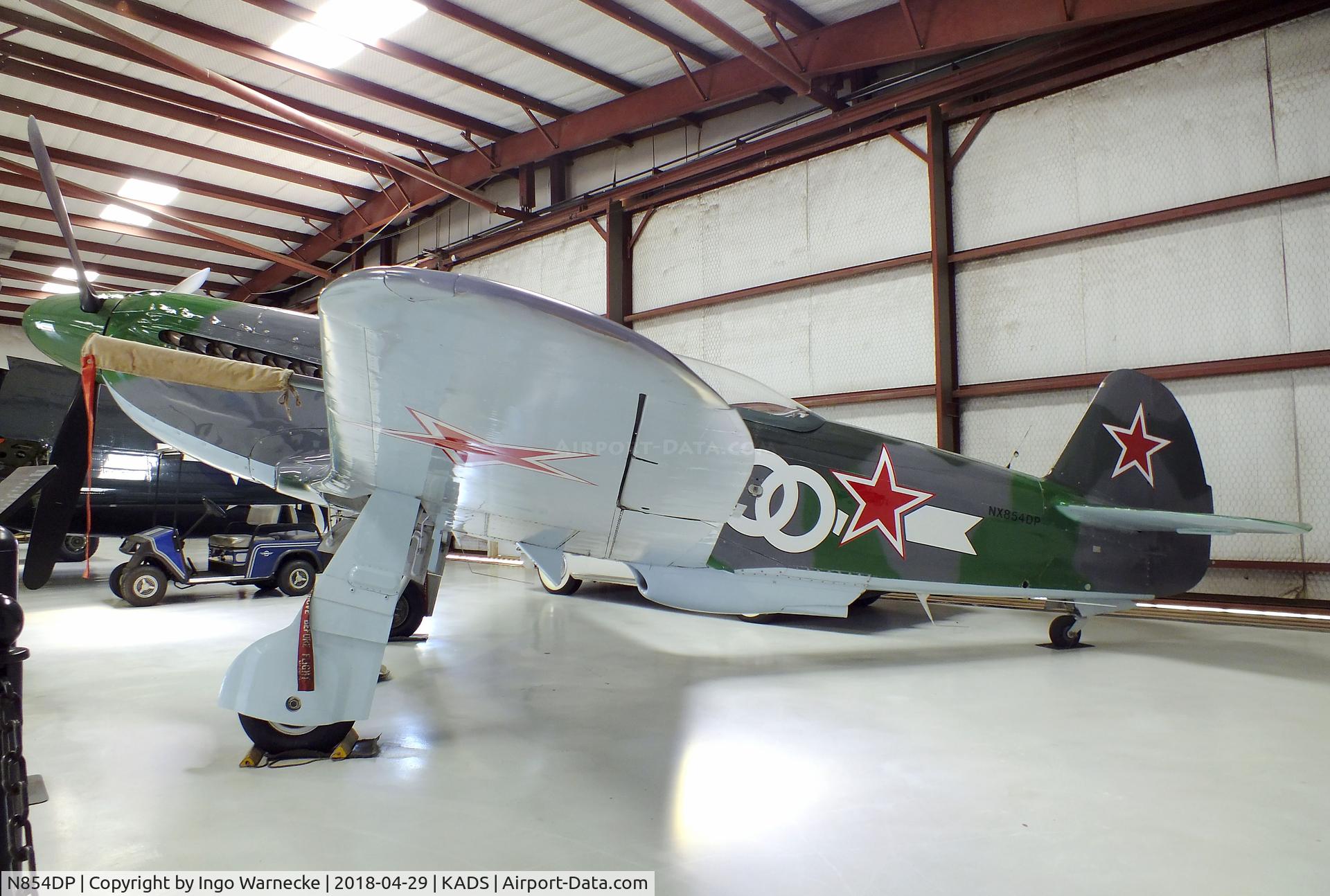 N854DP, 1994 Yakovlev Yak-3M C/N 0470101, Yakovlev Yak-3UA (Yak-3M) with Allison engine at the Cavanaugh Flight Museum, Addison TX