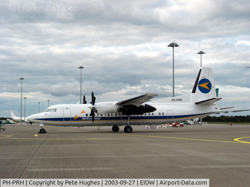 PH-PRH, 1990 Fokker 50 C/N 20200, PH-PRH Fokker 50 on the ramp at Dublin