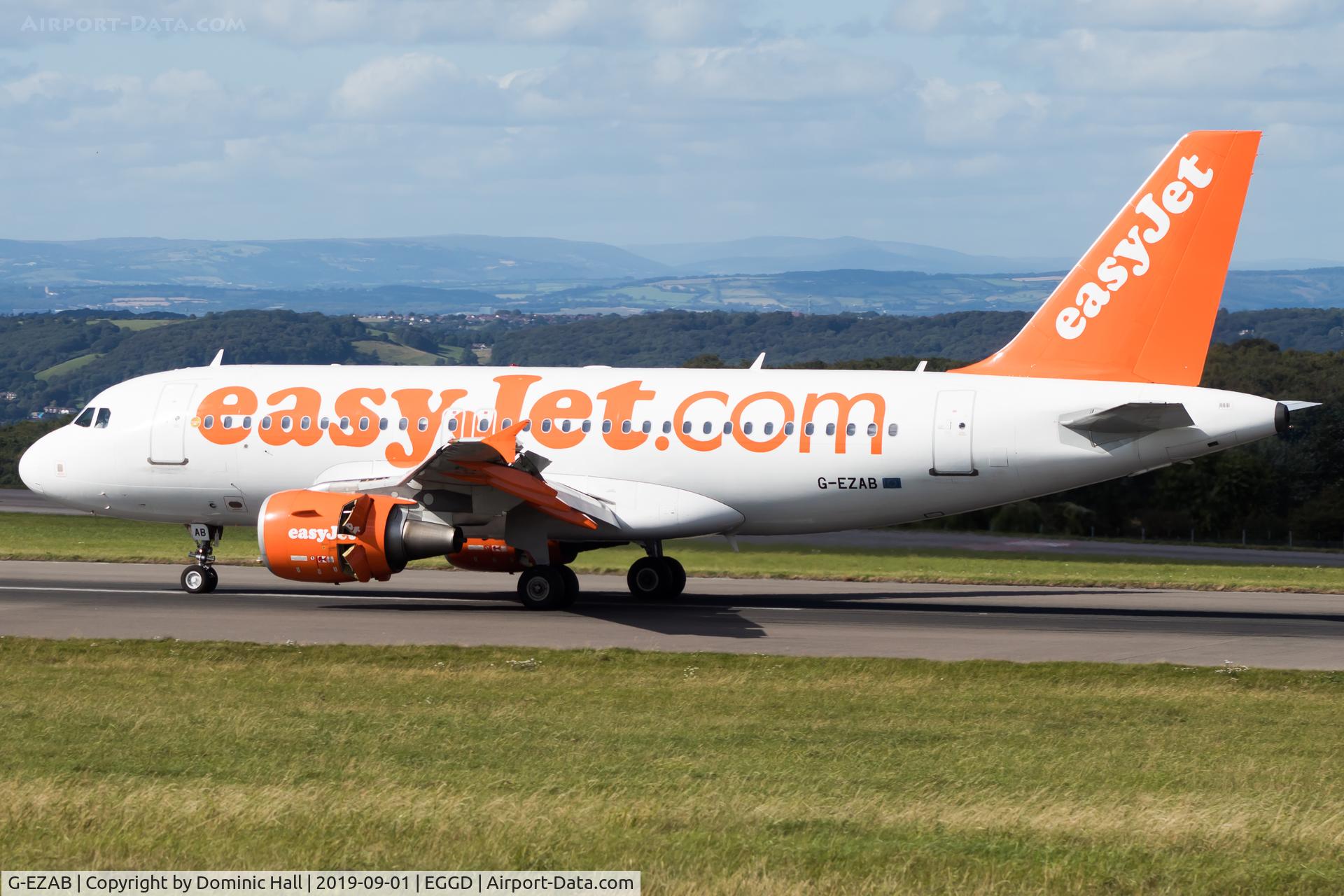 G-EZAB, 2006 Airbus A319-111 C/N 2681, Landing RWY 27