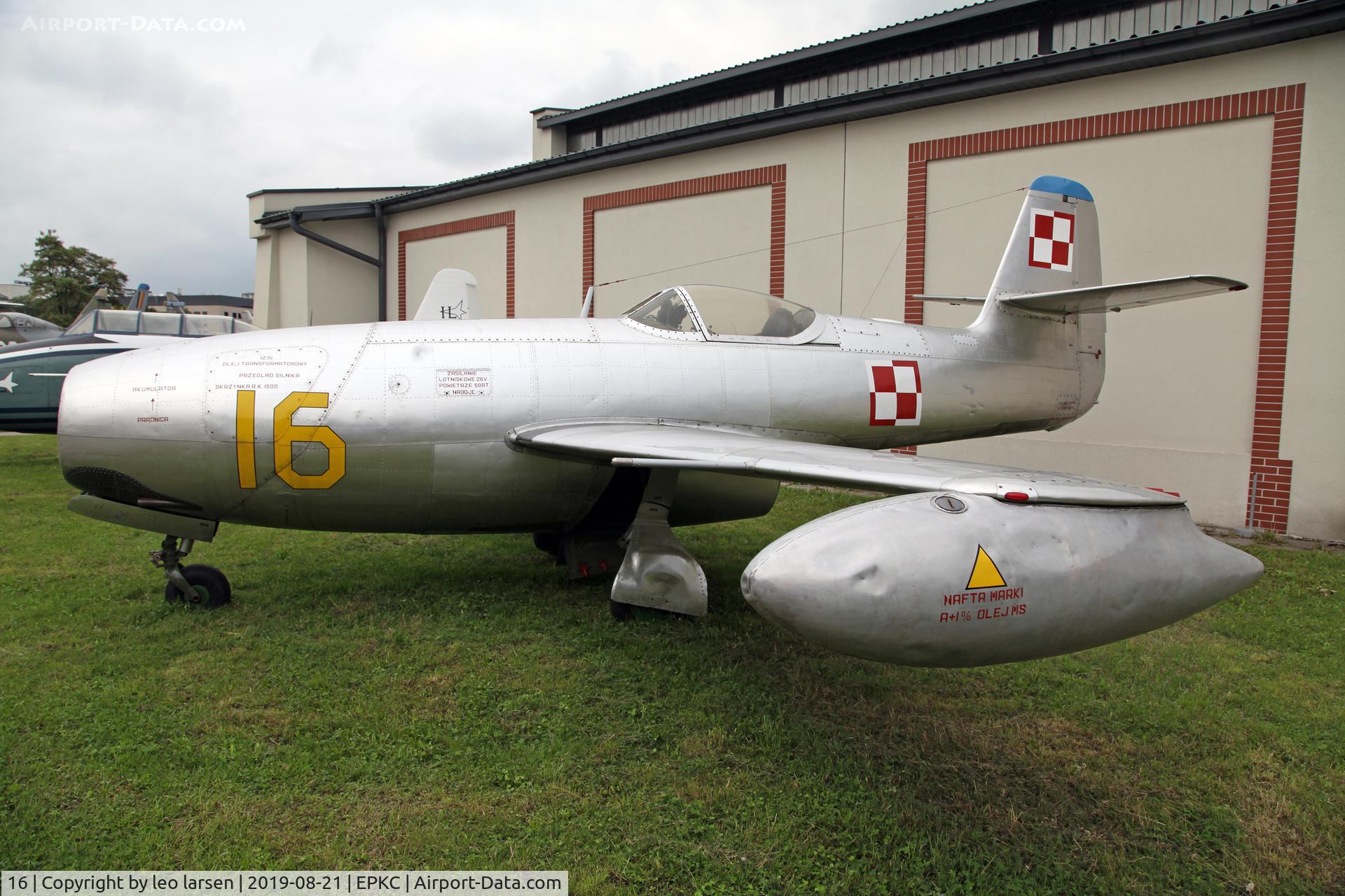 16, Yakovlev Yak-23 C/N 1216, Polish Aviation Museum Krakow 21.8.2019