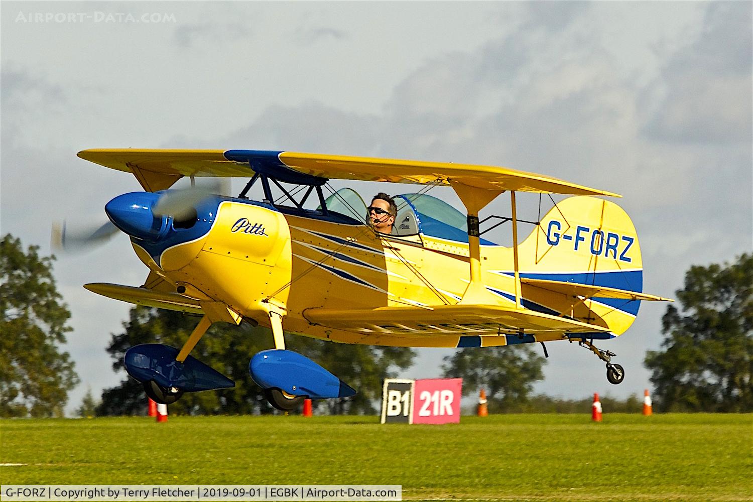 G-FORZ, 1999 Pitts S-1S Special C/N PFA 009-13393, at Sywell