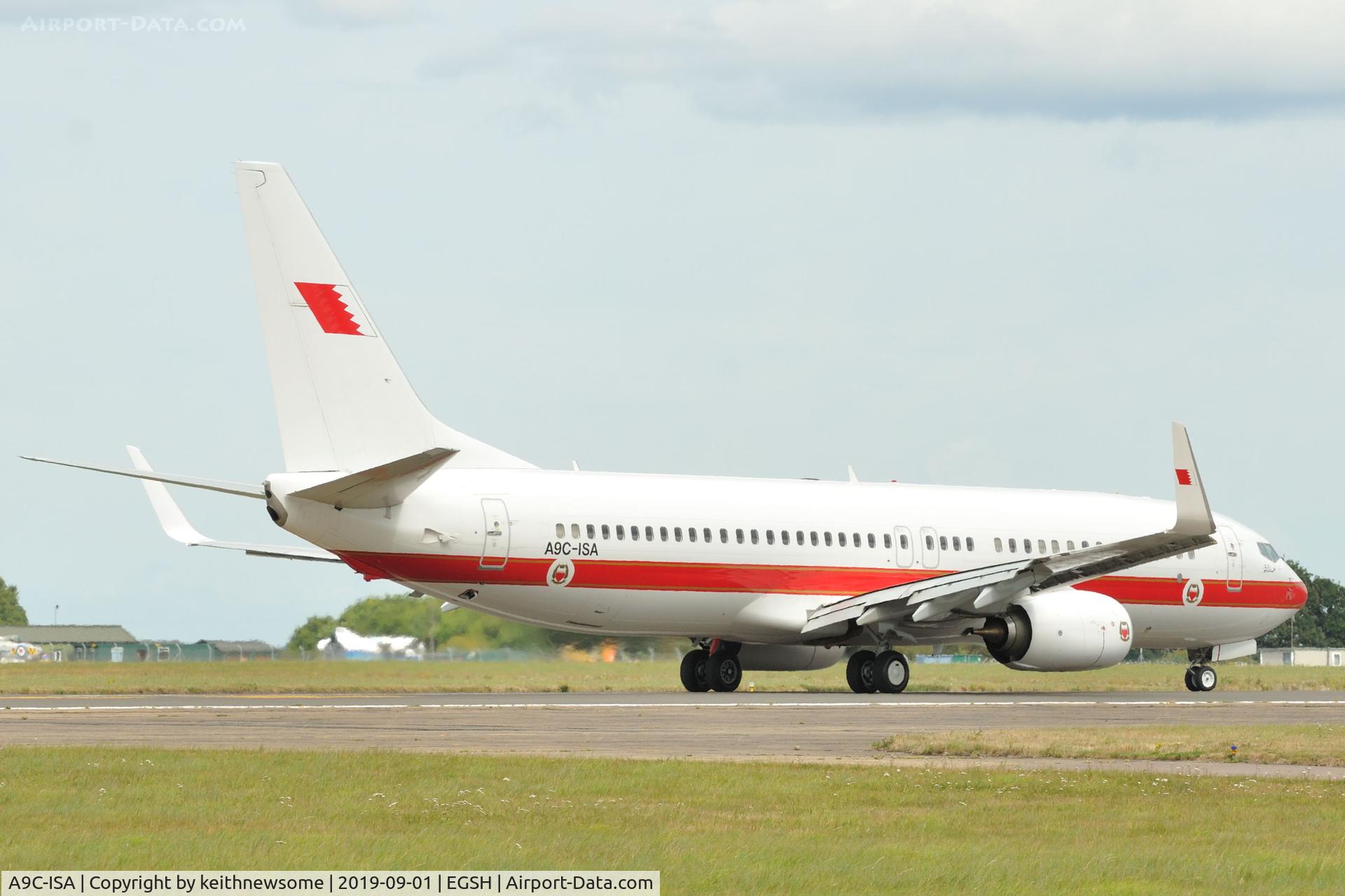 A9C-ISA, 2015 Boeing 737-86J C/N 37750, Arriving at Norwich for engineering work.