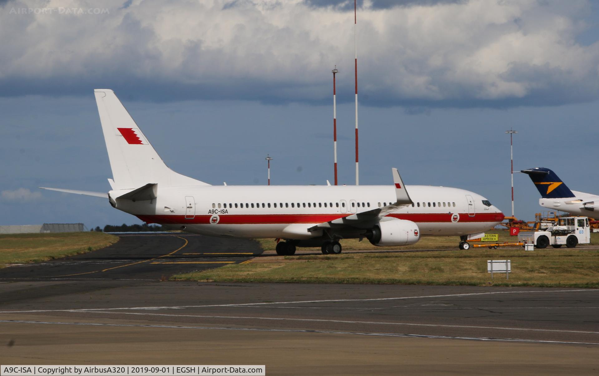 A9C-ISA, 2015 Boeing 737-86J C/N 37750, Being towed to KLM Engineering shortly after arrival