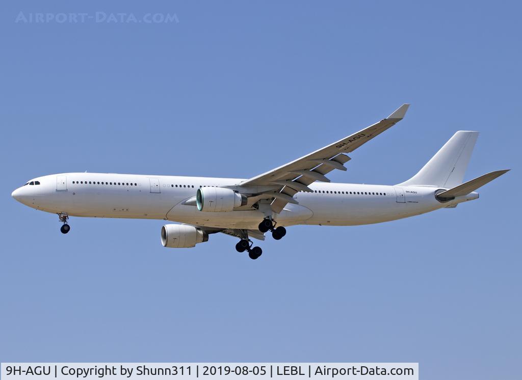 9H-AGU, 1996 Airbus A330-322 C/N 096, Landing rwy 25R... no titles... Norwegian flight...