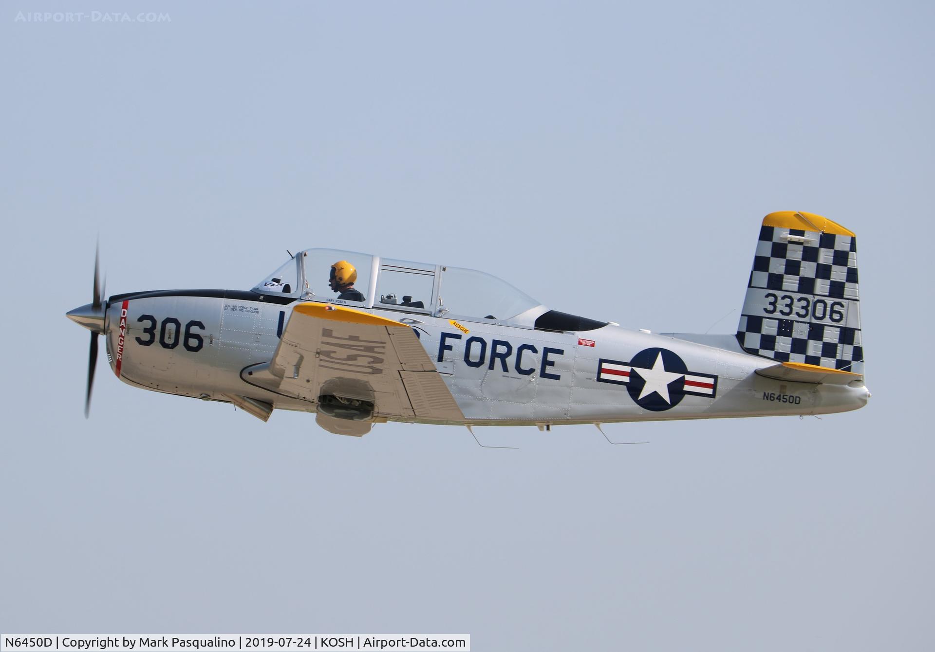 N6450D, Beech T-34A (A45) Mentor Mentor C/N G-67, Beech T-34A