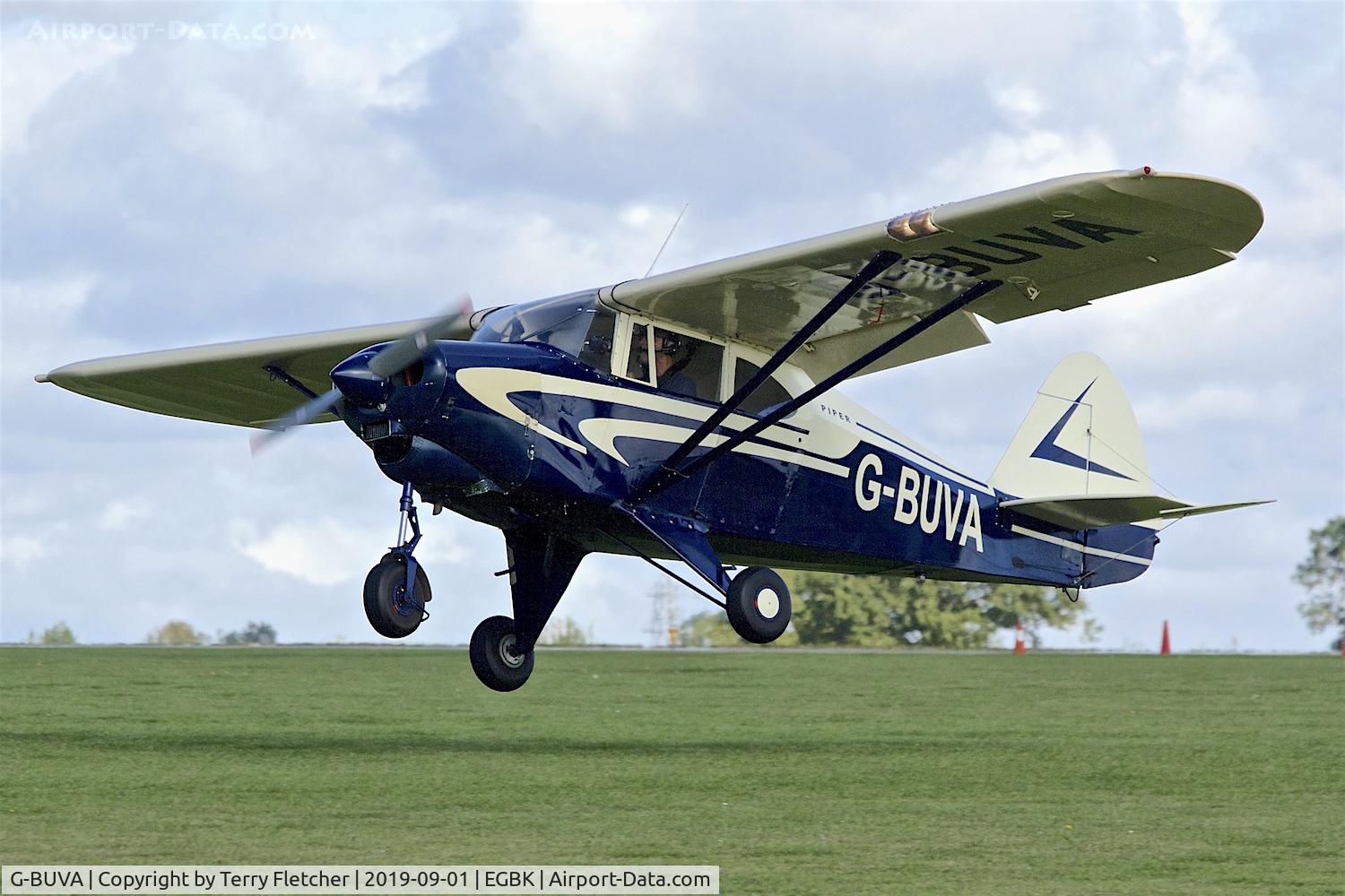 G-BUVA, 1959 Piper PA-22-135 Tri-Pacer C/N 22-1301, At Sywell